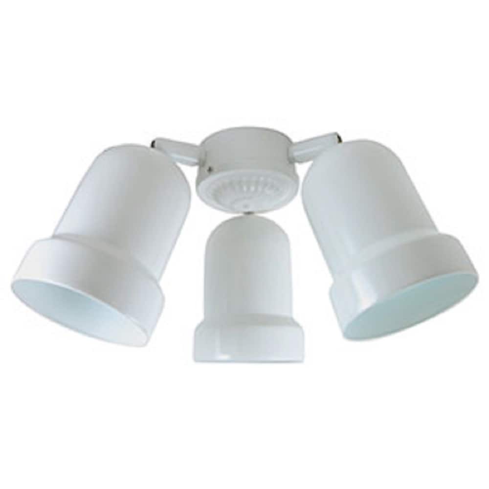 Sunset Lighting 421306 12.75-in 3-Light White LED Ceiling Fan Light Kit