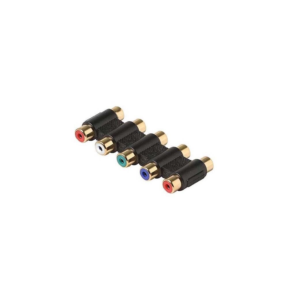 Cmple CMPLE 140-N RGB RCA Coupler Splitter Video-Audio 5-RCA Component ...