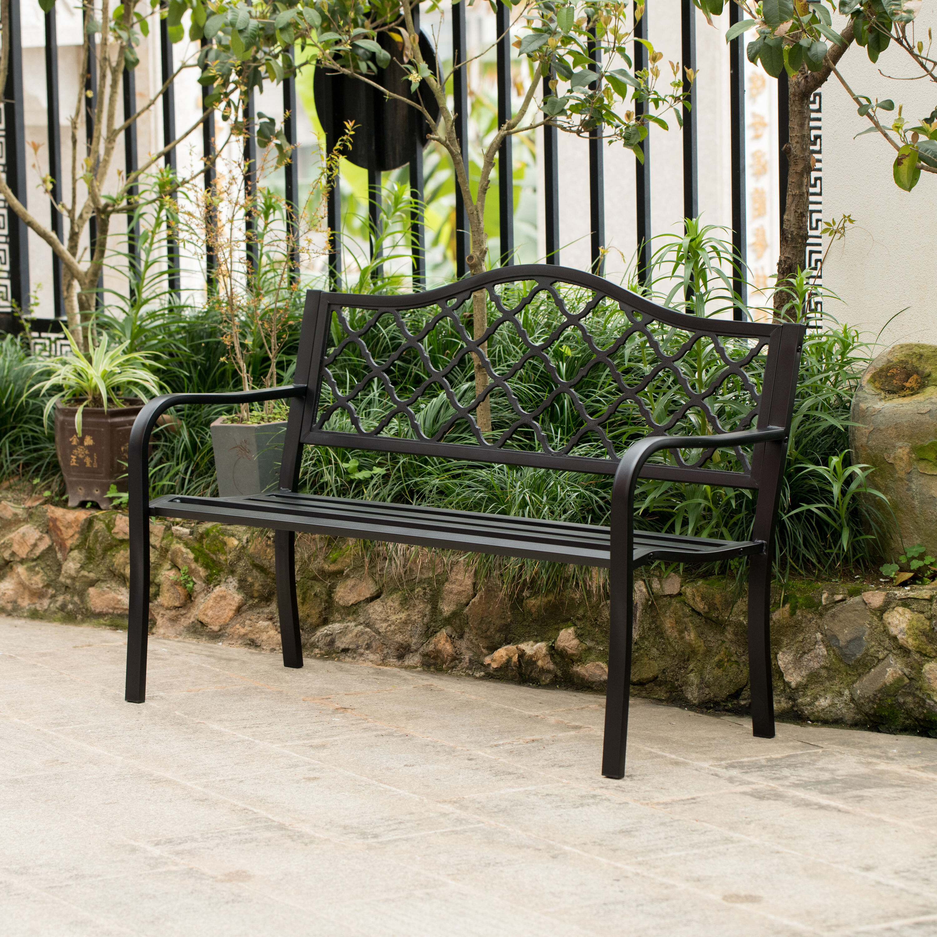 Gardenised QI004259 Commercial-Benches - View #6