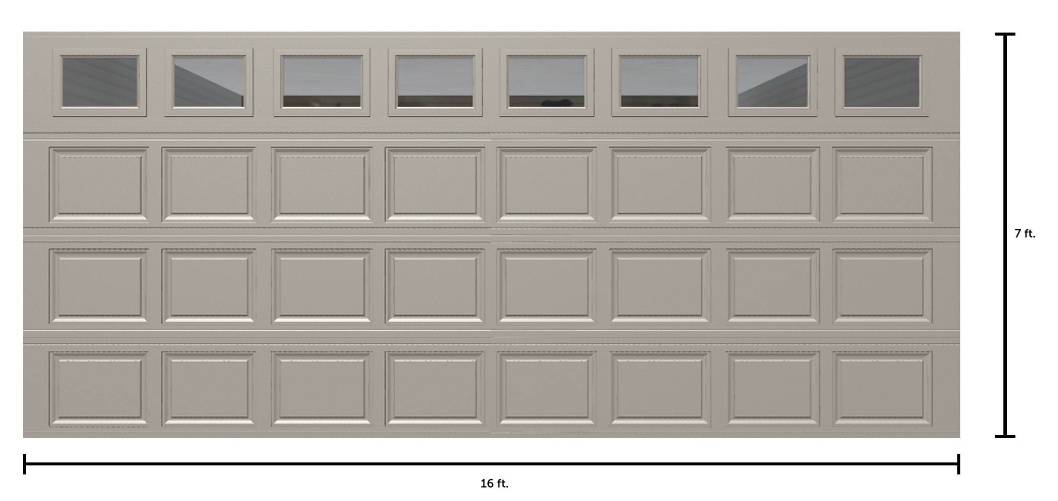 Wayne Dalton WD9605CTC167 Garage-Doors - View #2