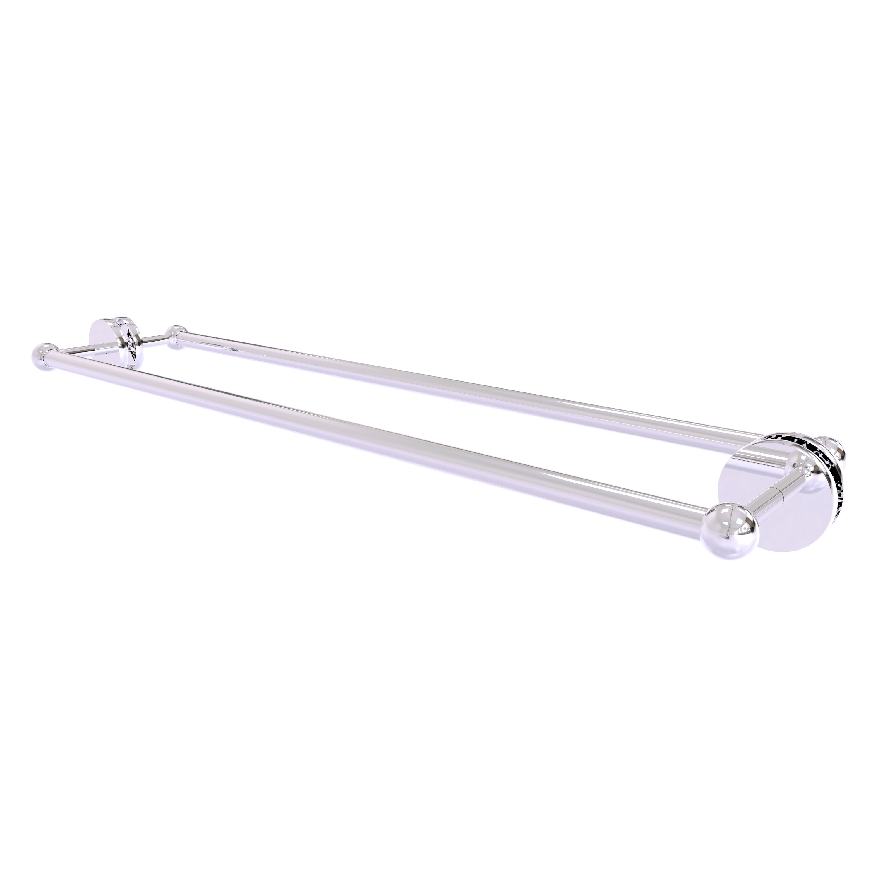 Allied Brass P1000-41-BB-30-PC Prestige Skyline 30-in double Polished Chrome Wall mount Double Towel Bar