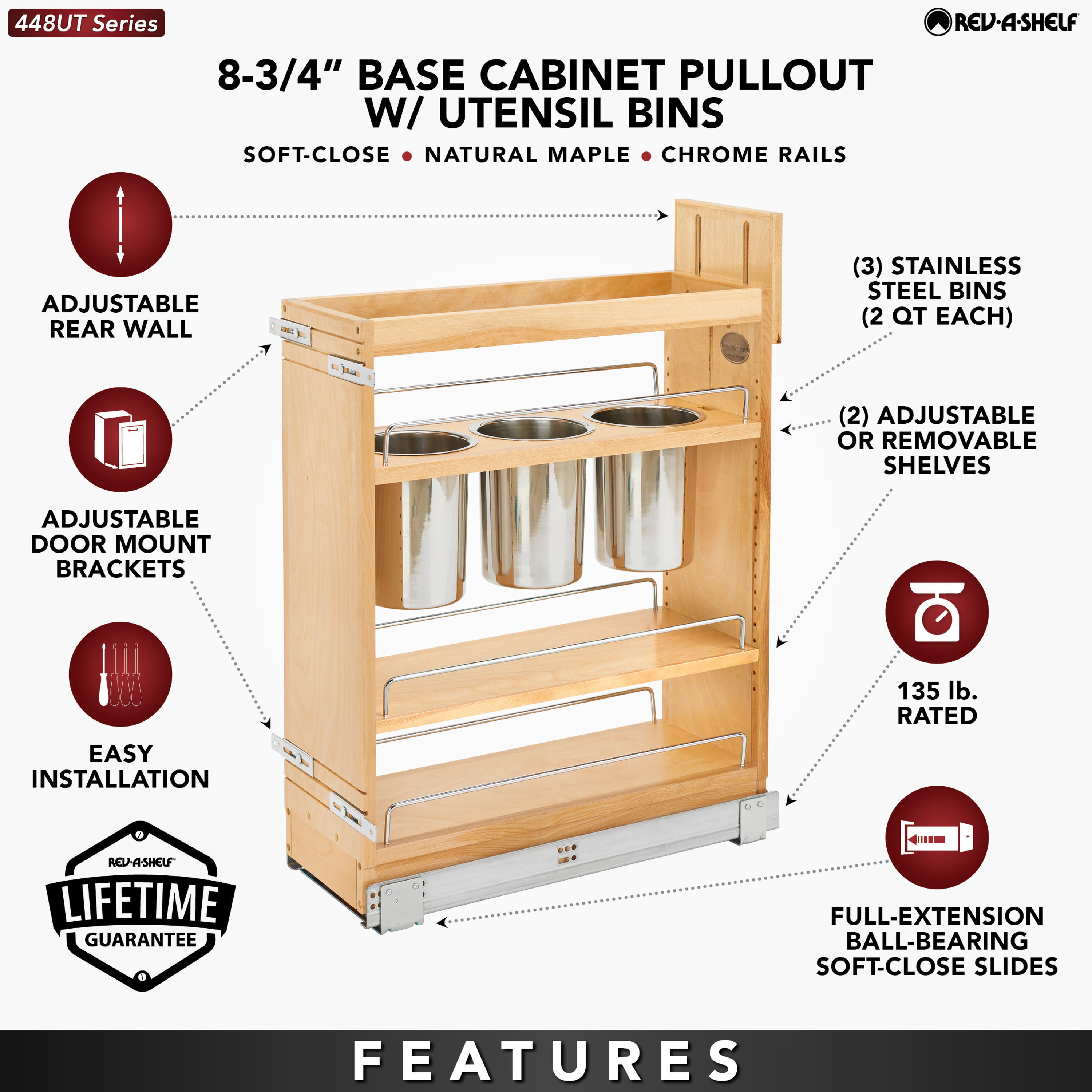 Rev-A-Shelf 166210 Pull-Out-Cabinet-Baskets - View #3