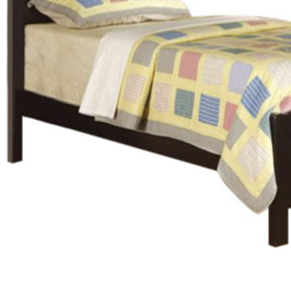 Benzara Black Twin Wood Upholstered Bed At Lowes.com