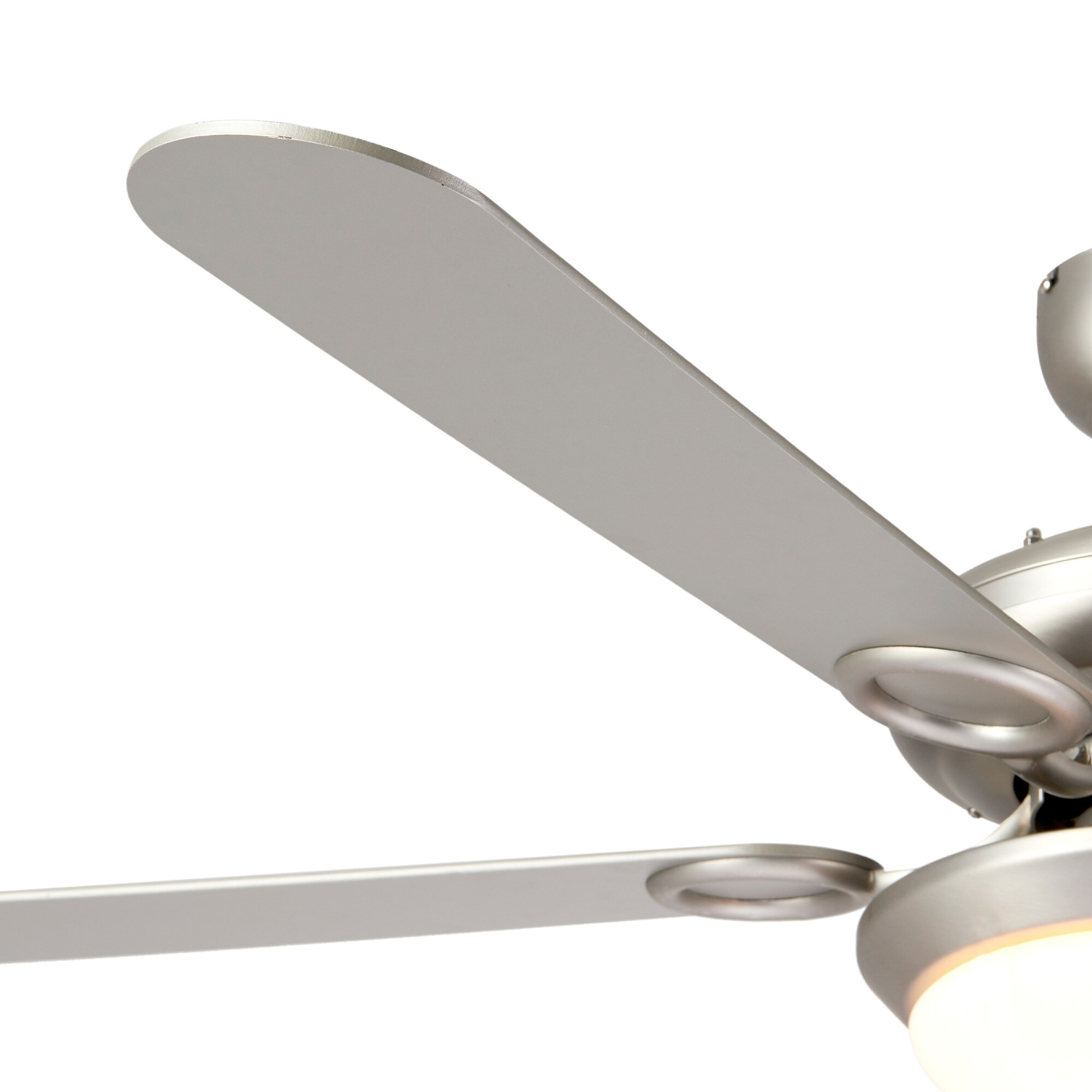 CO-Z 52-in Brushed Nickel Color-changing Indoor Ceiling Fan