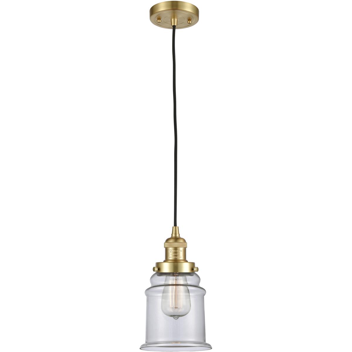 Innovations Lighting 1886060 201C-SG-G182-LED Franklin Restoration Canton Mini Pendant