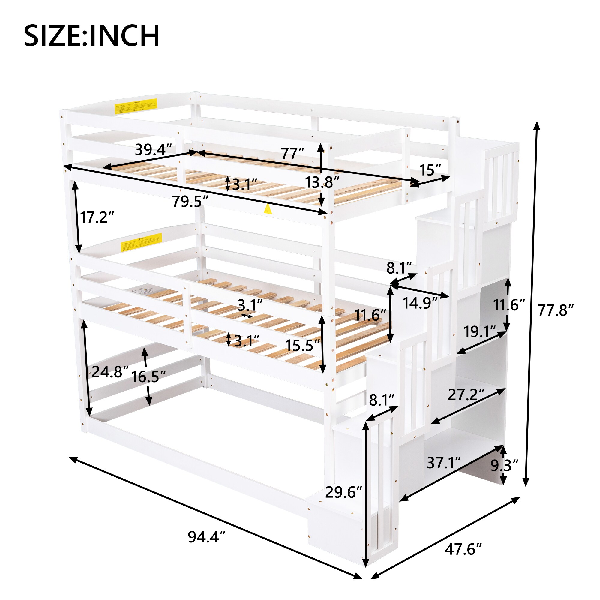 LOVMOR SF-M-GX000413AAK Bunk-Beds - View #6