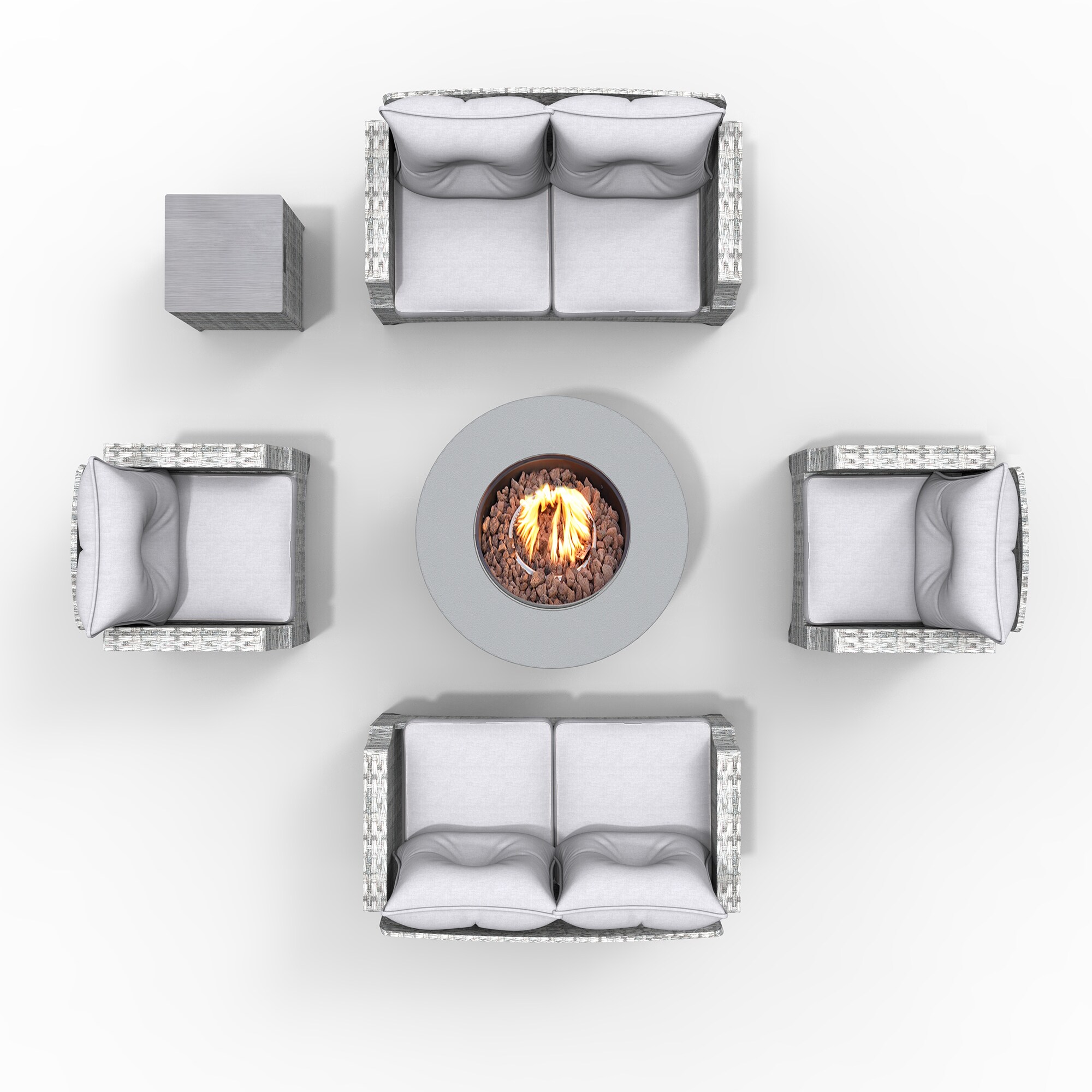 Moda Furnishings 2160-1801-2S Patio-Conversation-Sets - View #3