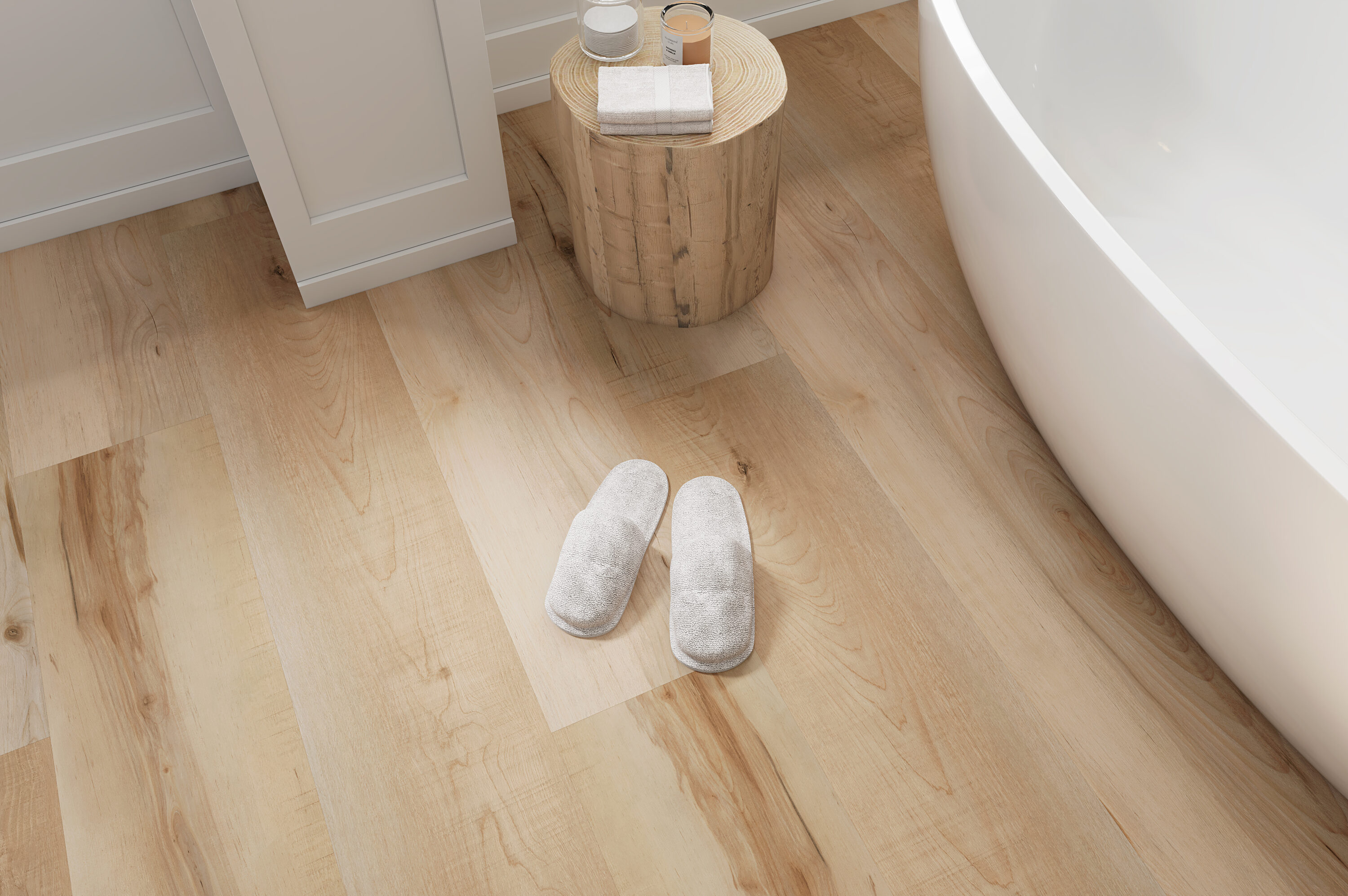 STAINMASTER Henley Oak 12-mil X 9-in W X 60-in L Waterproof ...