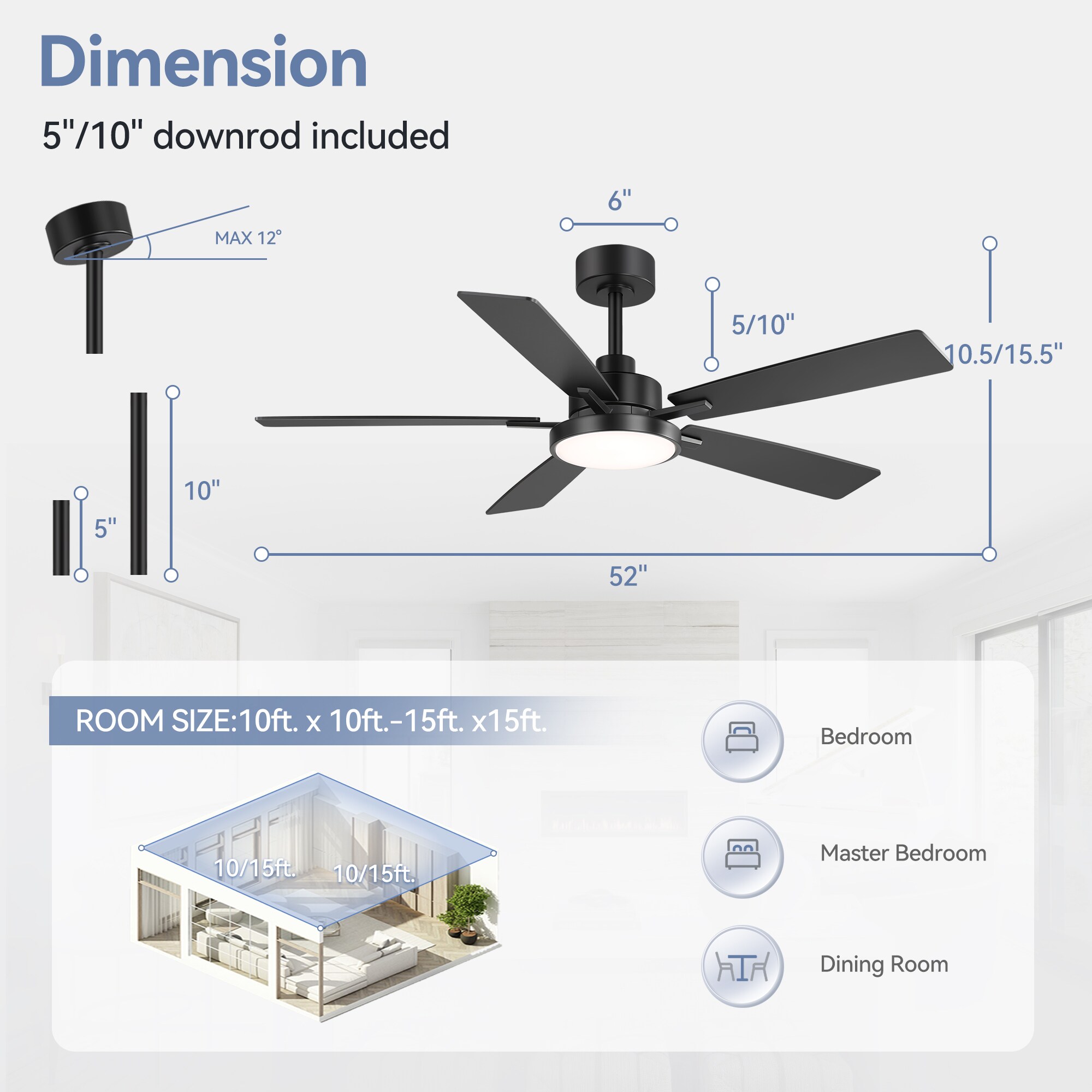 Breezary 32042-BK Ceiling-Fans - View #9