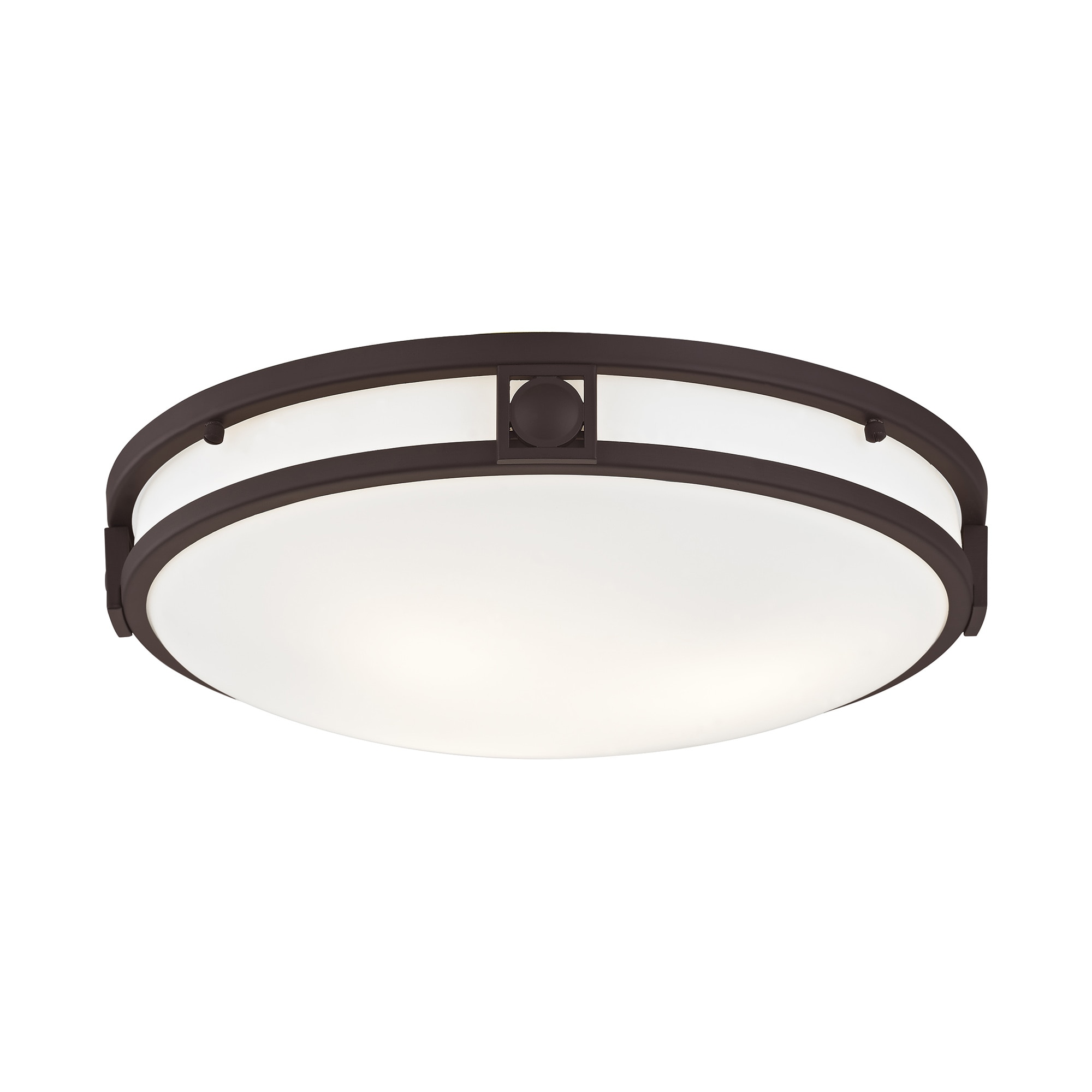 Livex Lighting 4488-07 Titania 1 -Light 16-in Bronze Flush Mount Light