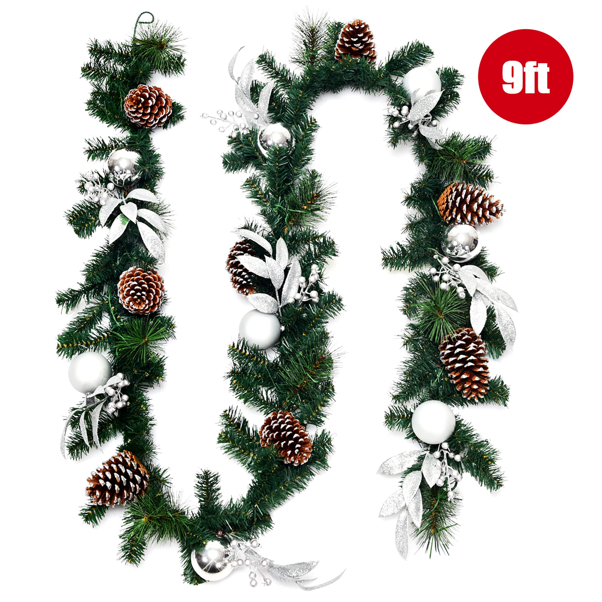 Costway CM22796 Artificial-Christmas-Garland - View #7