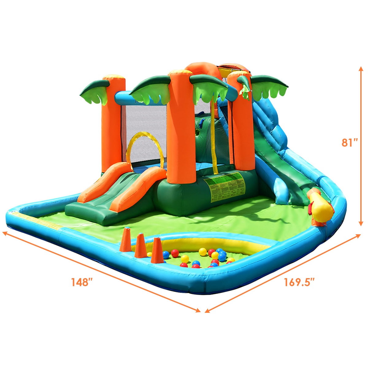 Costway CSHY005471 Bounce-Houses - View #2