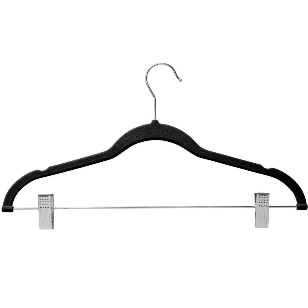 5-Pack Stainless Steel S Shaped Pants Hangers - Non-Slip Space