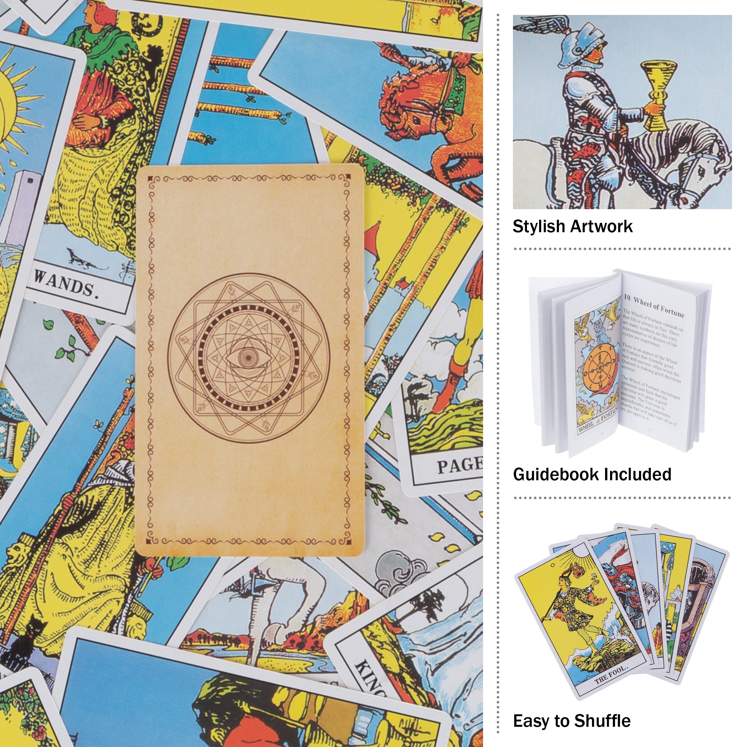 Toy Time Tarot Card Deck - Standard Theme with Guidebook, Classic