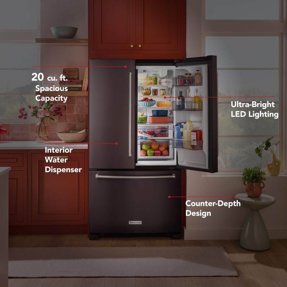 KitchenAid KRFC136RBS French-Door-Refrigerators - View #5