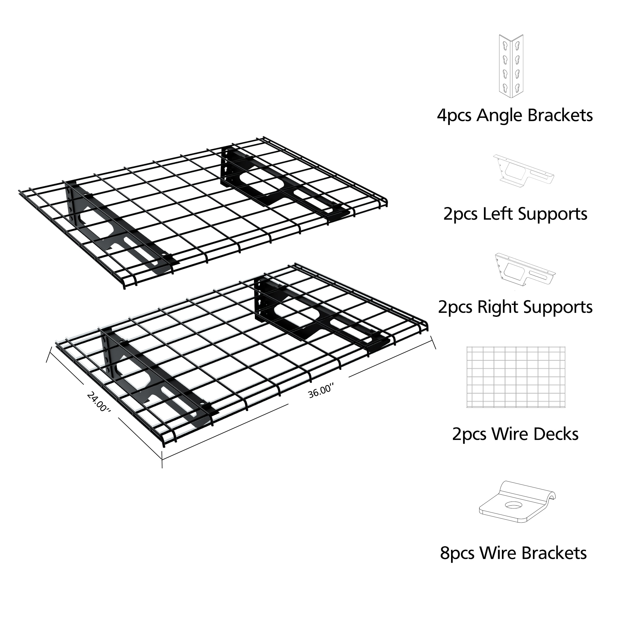 Shuntong SH-2X3-HM-02 Wall-Mounted-Shelving - View #2