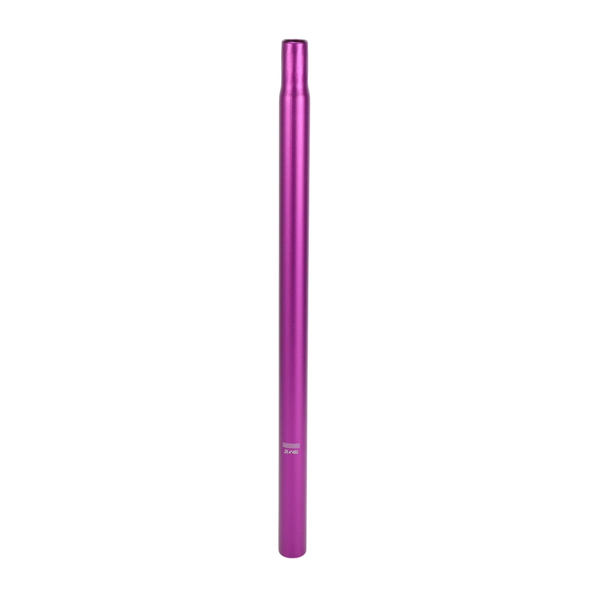 Unique Bargains Bike Seat Posts 25.4x450mm Bike Saddle Post Seat Tube Aluminum Alloy Purple Lightweight