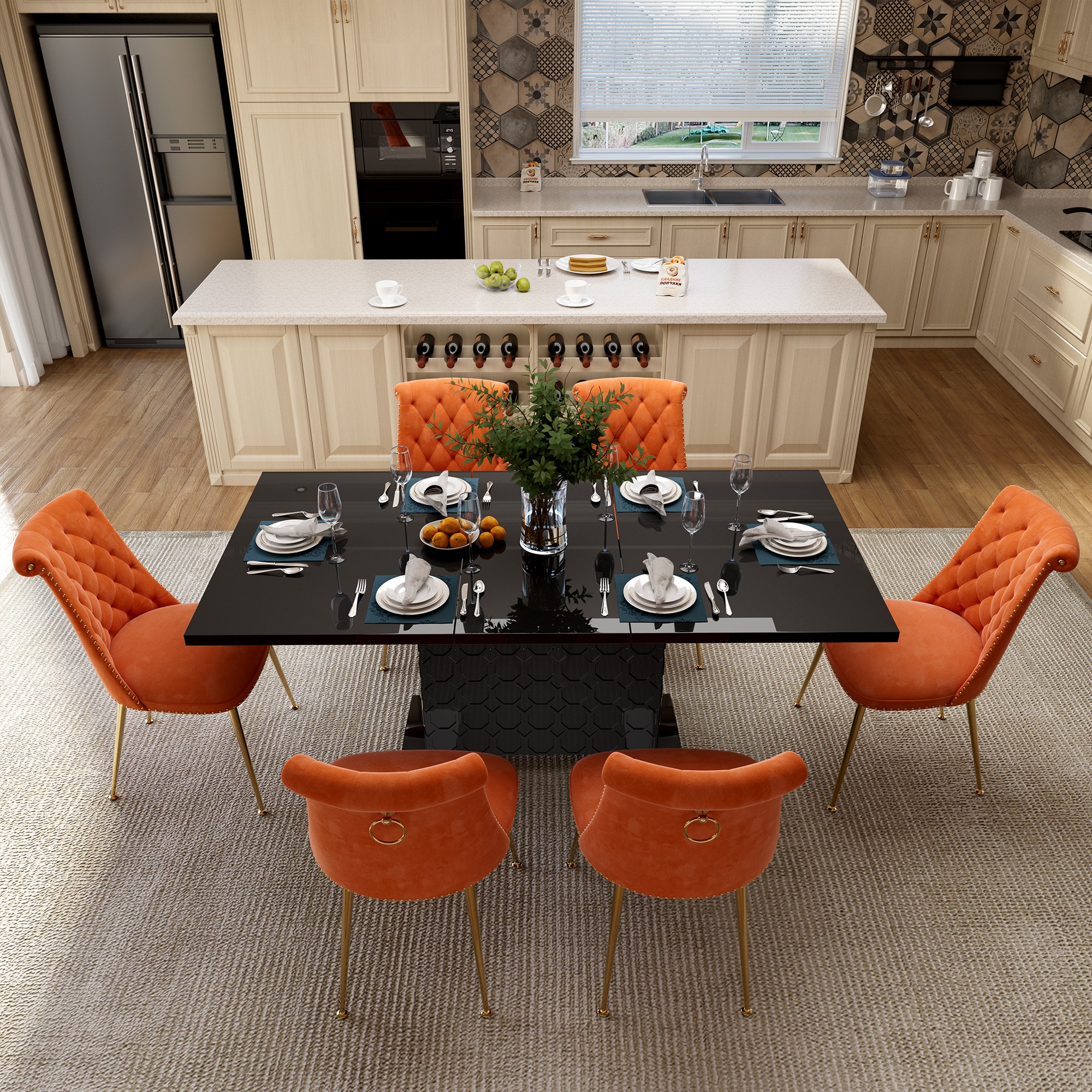 Clihome CL-ST1-BK703OG Dining-Sets - View #5