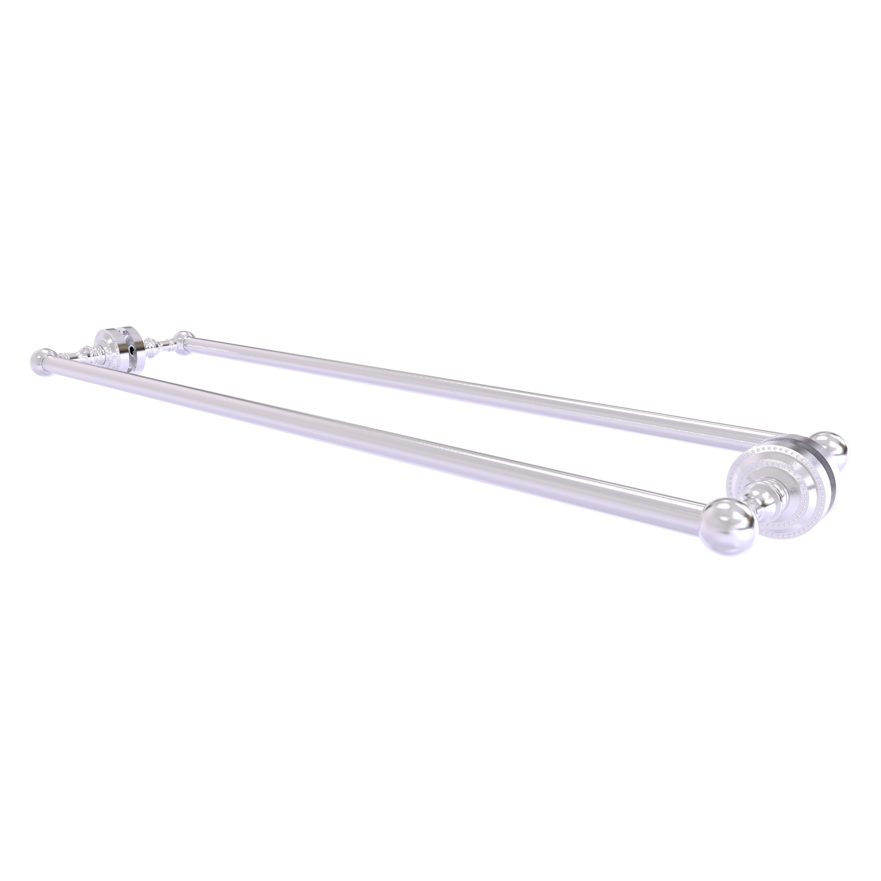 Allied Brass DT-41-BB-30-SCH Dottingham 30-in double Satin Chrome Wall mount Double Towel Bar