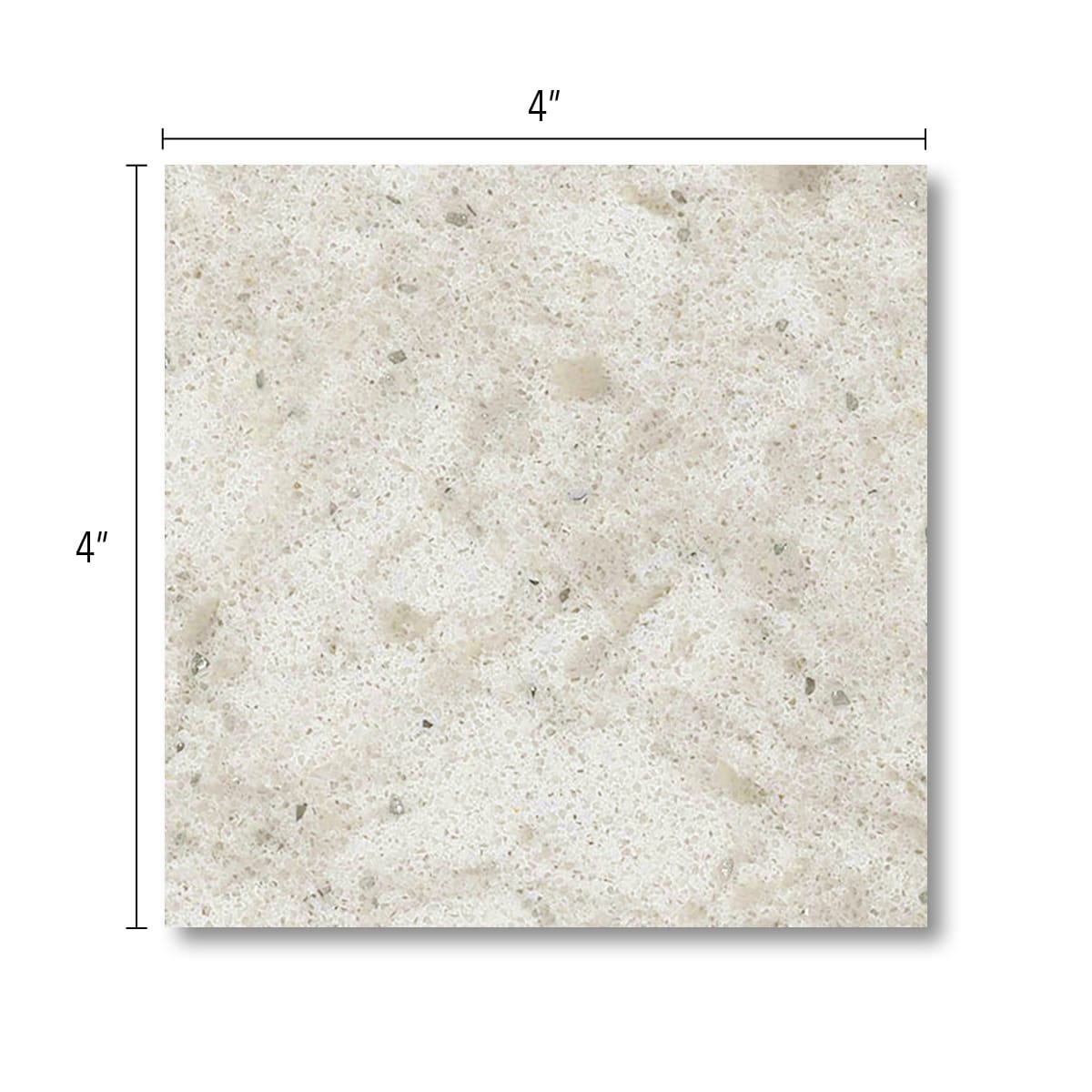 Allen + Roth Glymur Quartz Off-white Kitchen Countertop SAMPLE (4-in X ...