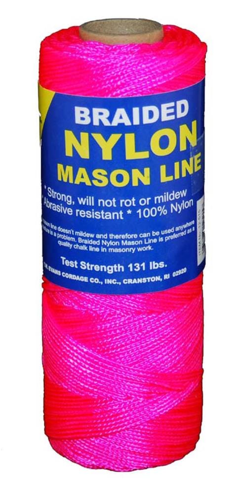 T.W. Evans Cordage 1000-ft Pink Nylon Mason Line String in the