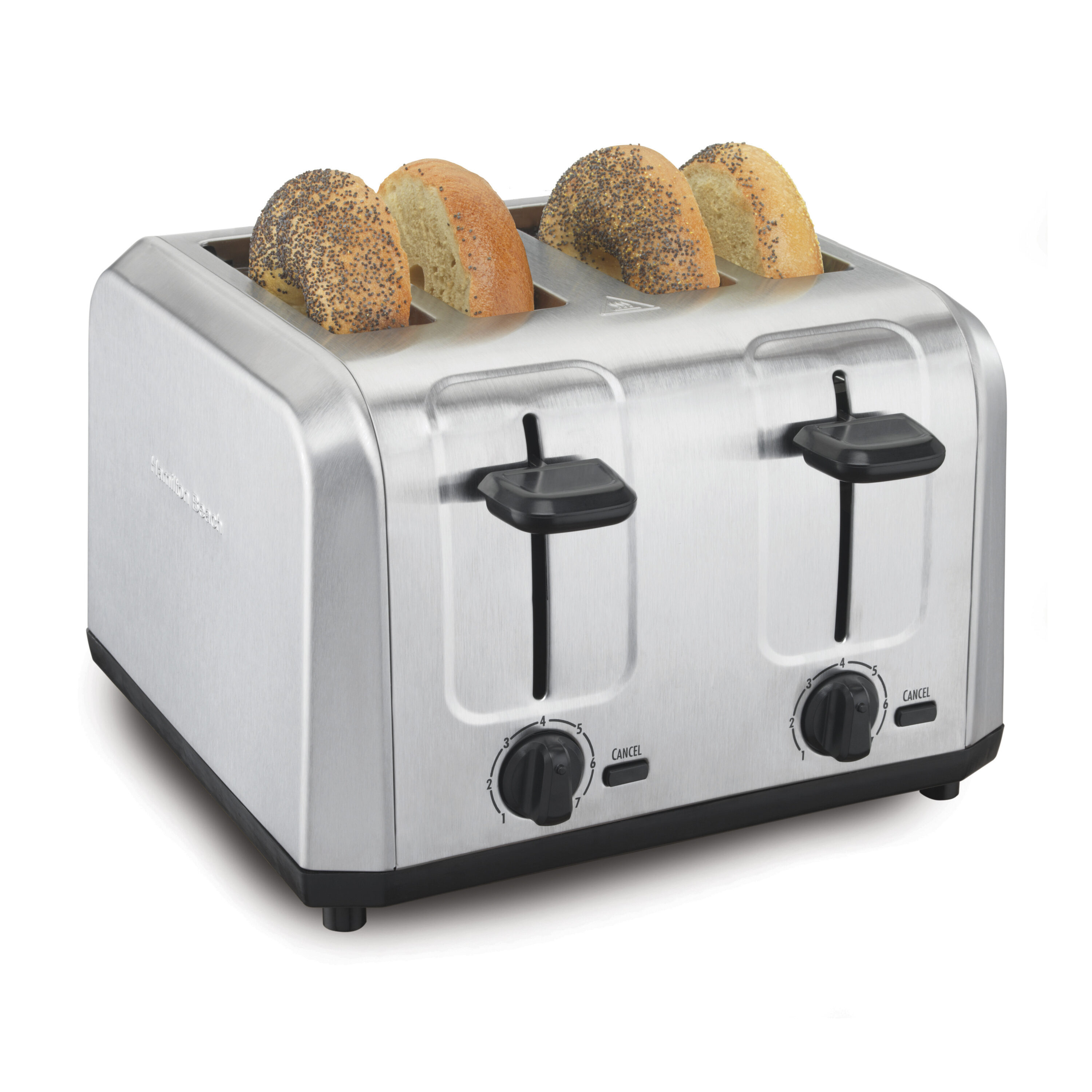 GE 4-Slice Stainless Steel 1500-Watt Toaster in the Toasters
