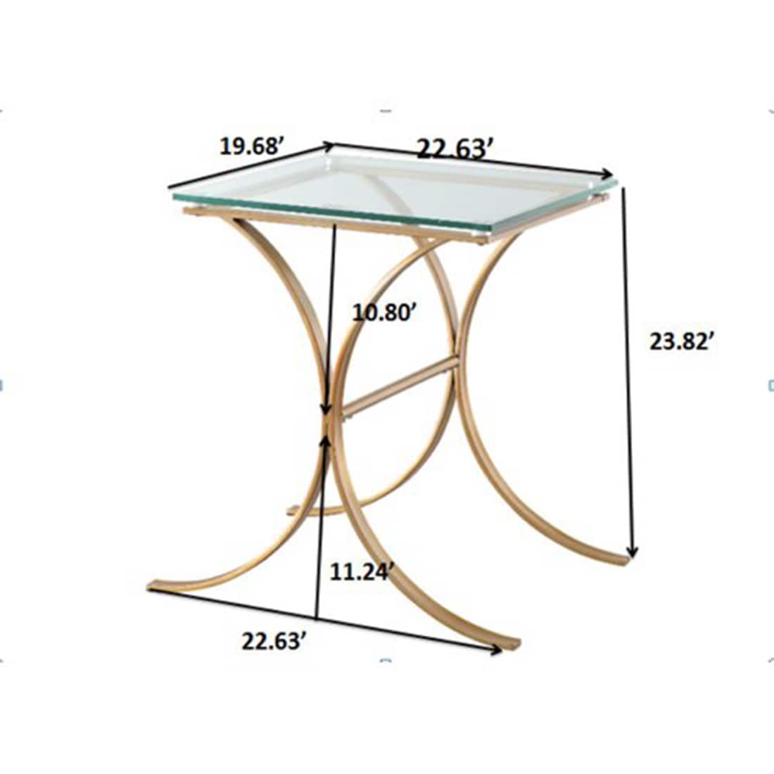 CASAINC WF-ET-374G-GL End-Tables - View #2