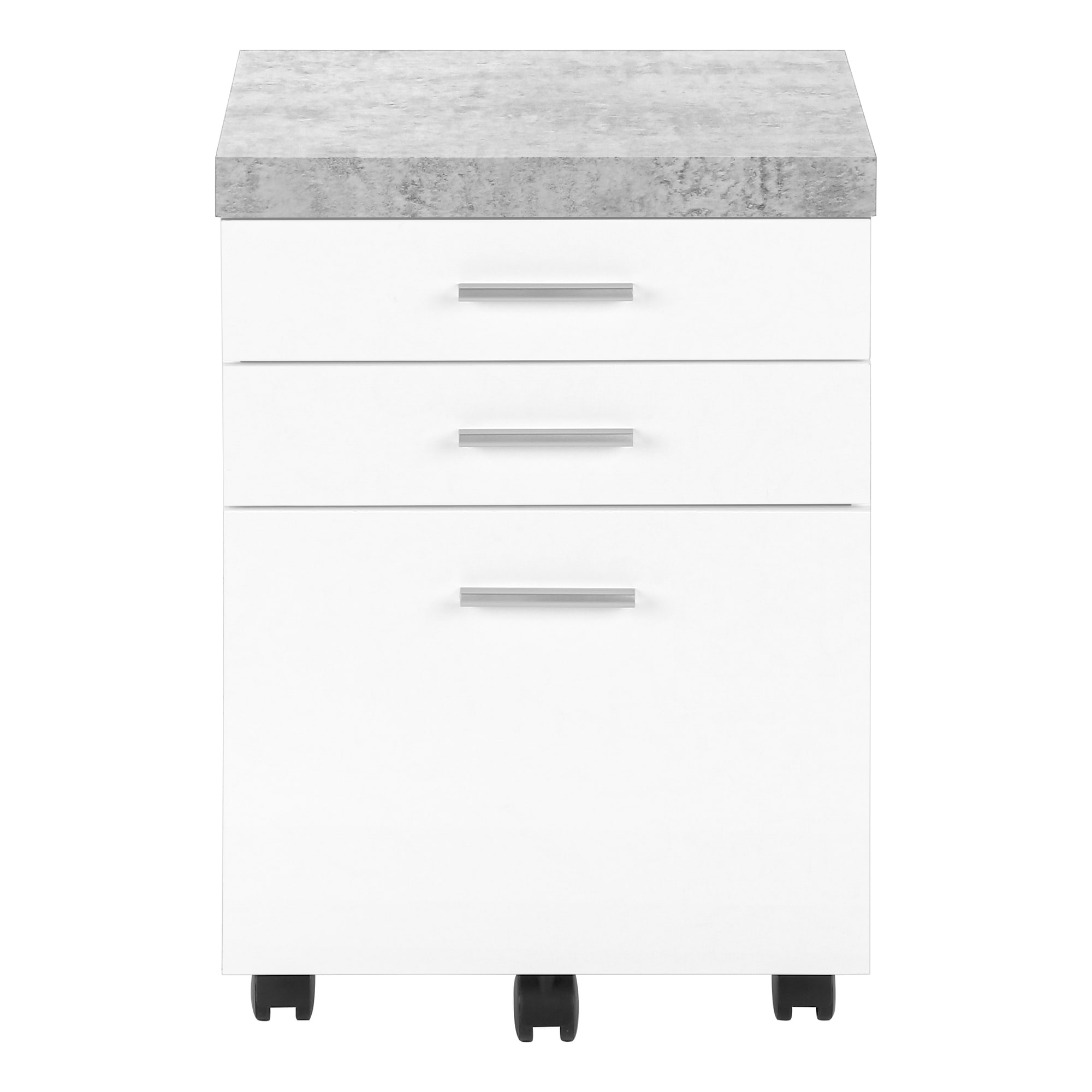 Mondawe Black 3-Drawer 14.57-in File Cabinet