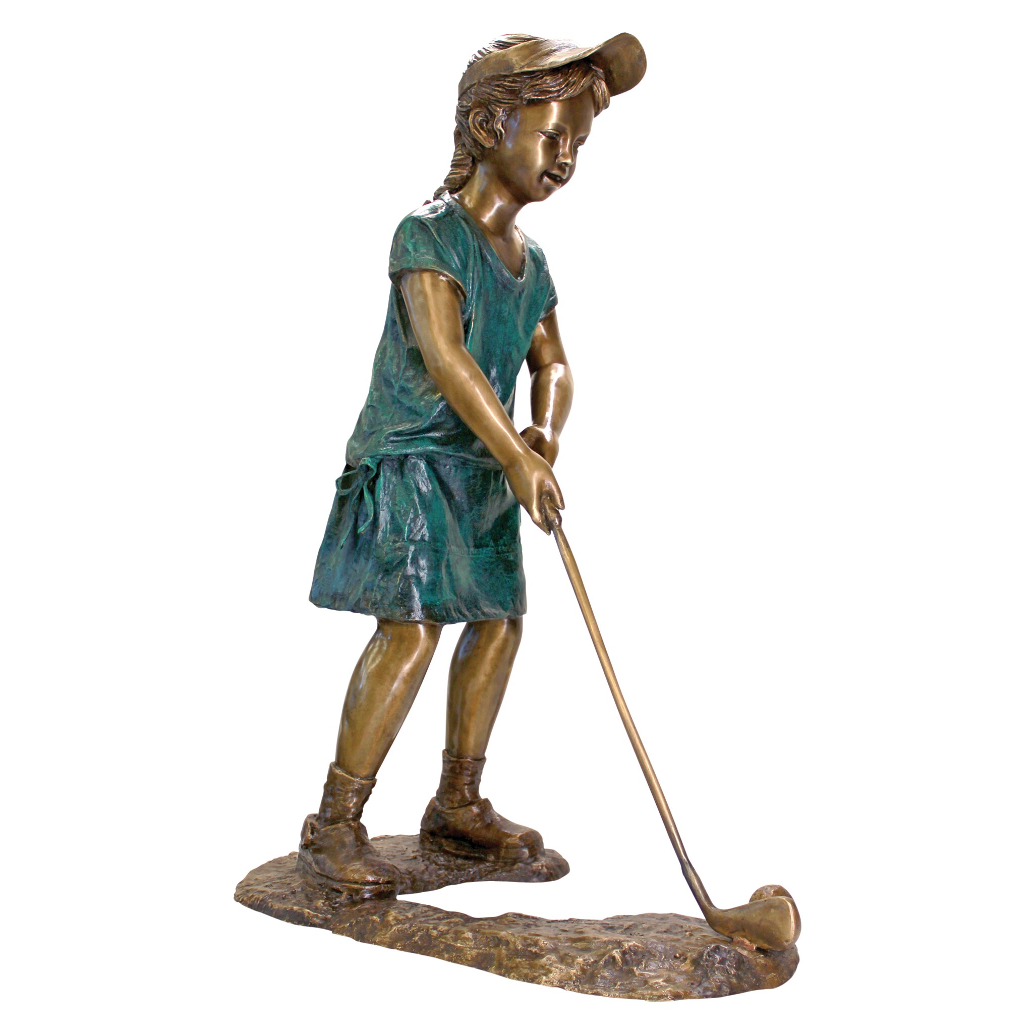 Design Toscano 35.5-in H X 24-in W Bronze Children Garden Statue In The ...