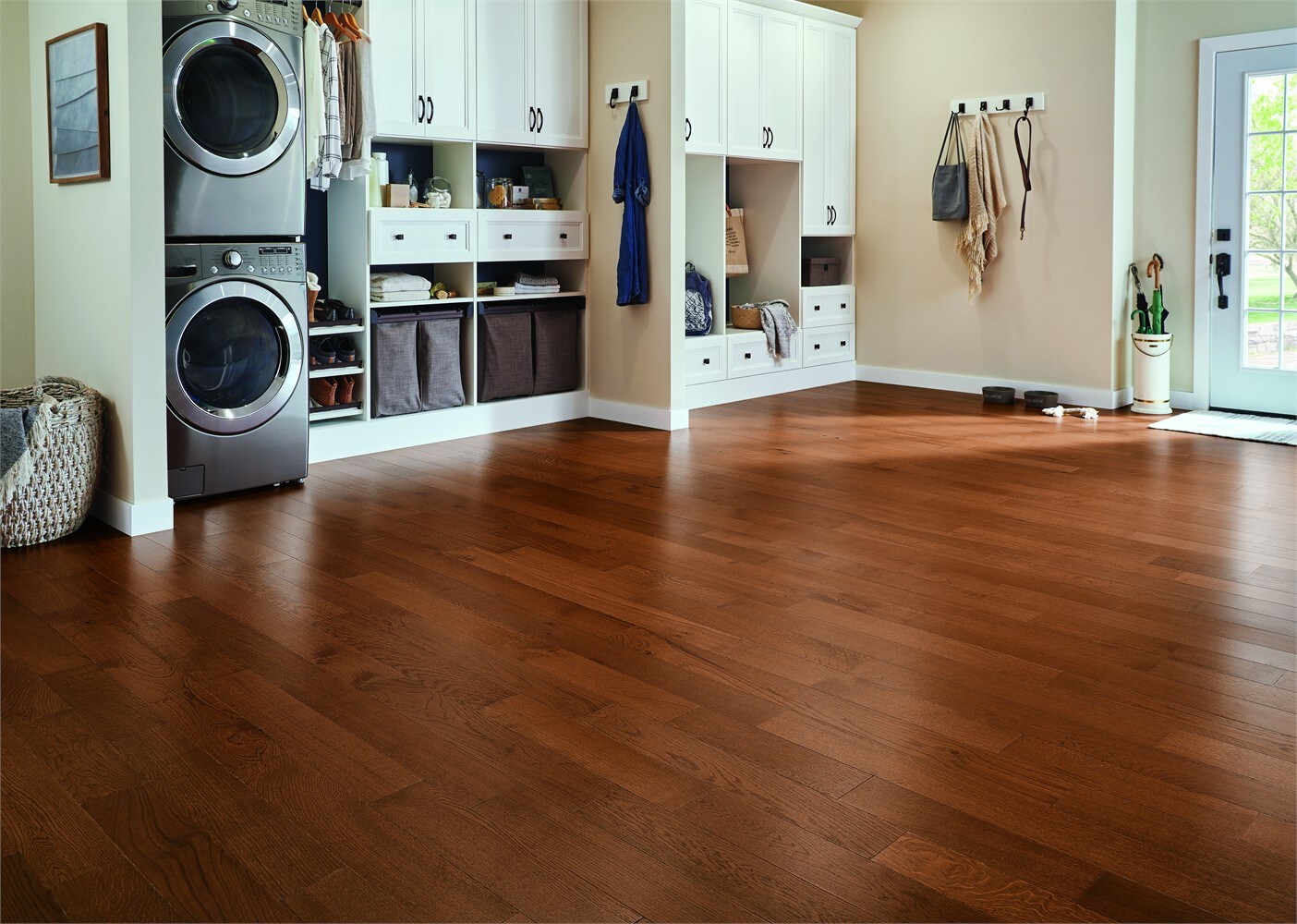 Bruce Hydropel Gunstock Oak 7/16 in. T x 5 in. W Waterproof Click Lock Engineered Hardwood Flooring (22.6 sq.ft./ctn)