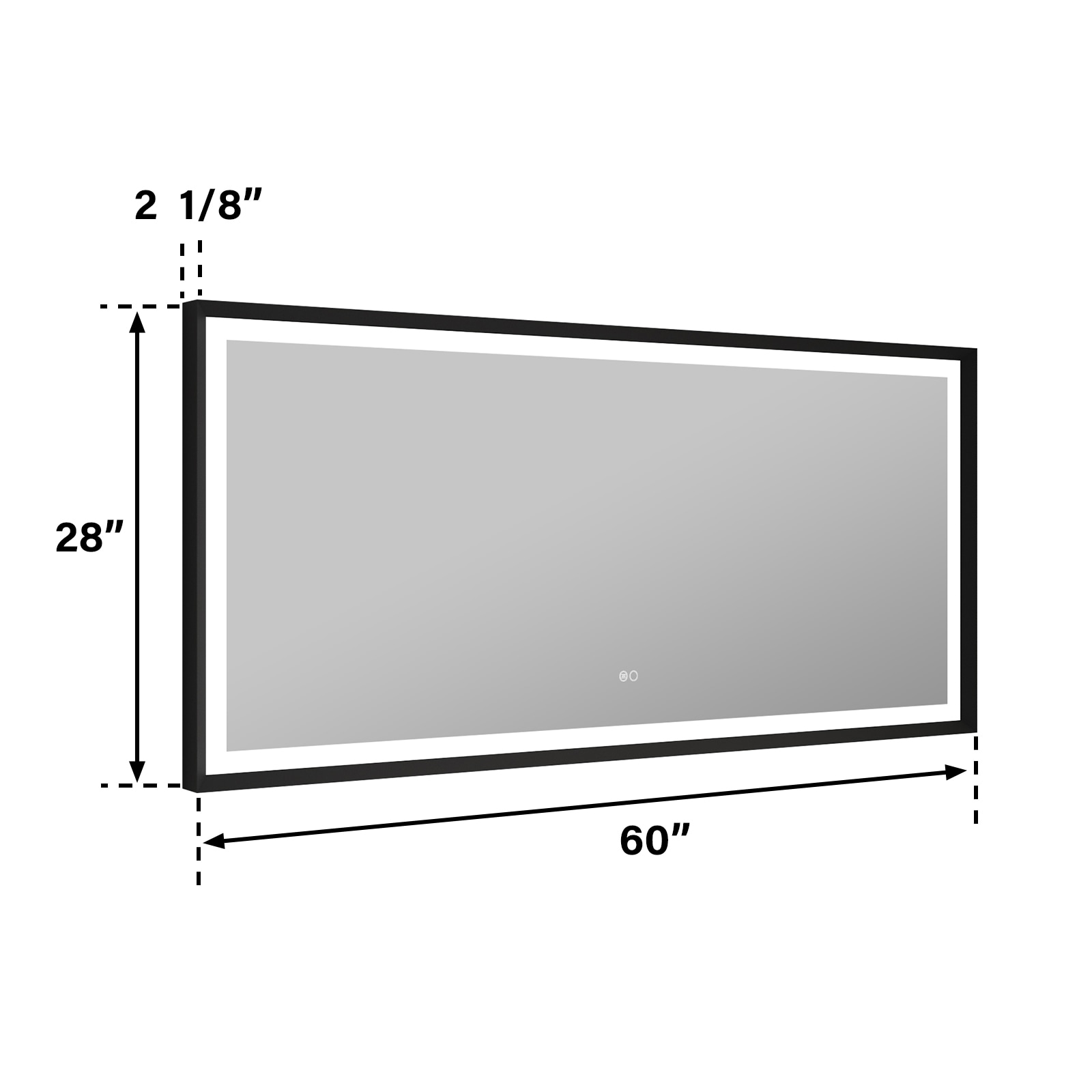 WELLFOR DH-MC04-6036SF2 Framed-Bath-Mirrors - View #7