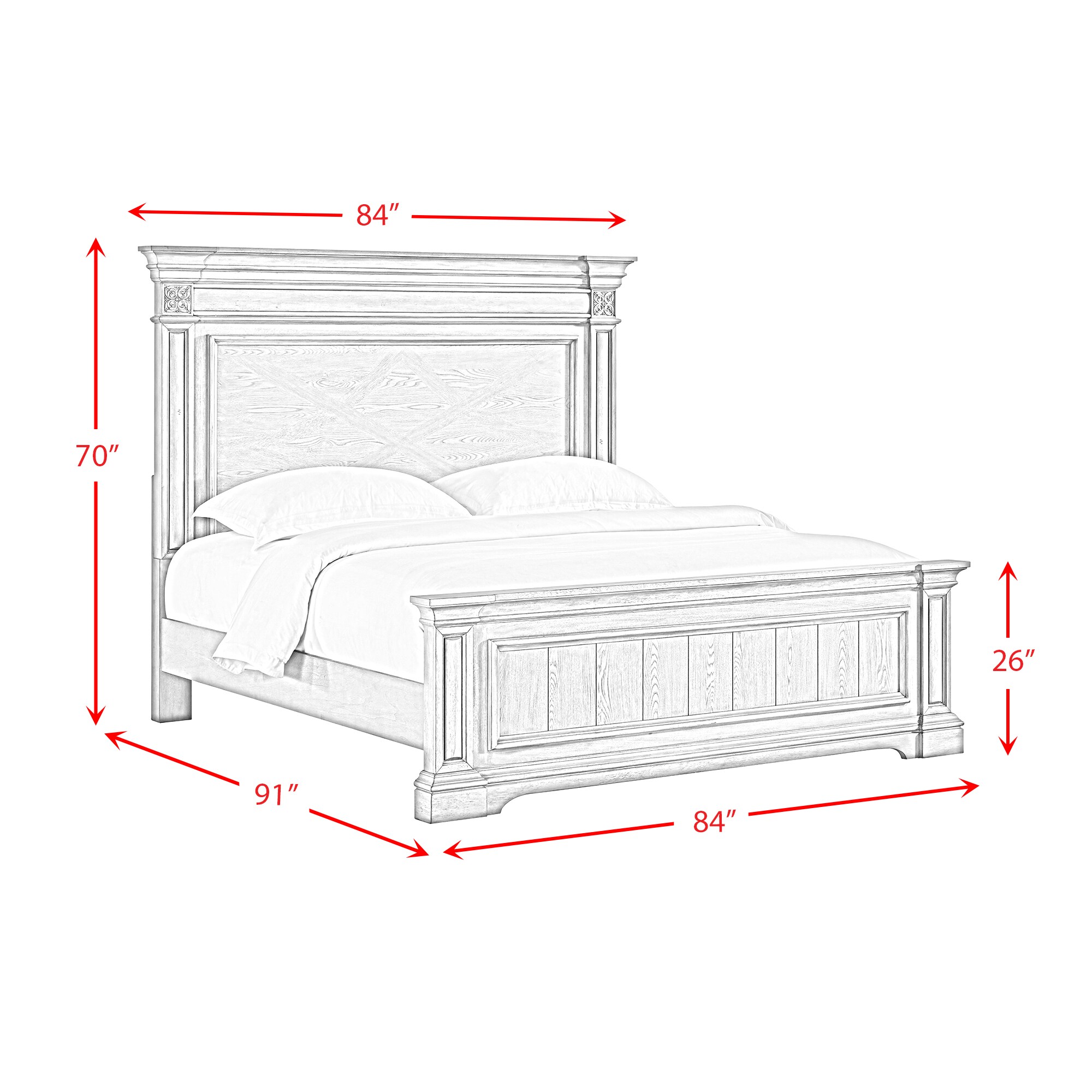 Picket House Furnishings B-14210-3-KB-3PC Bedroom-Sets - View #2