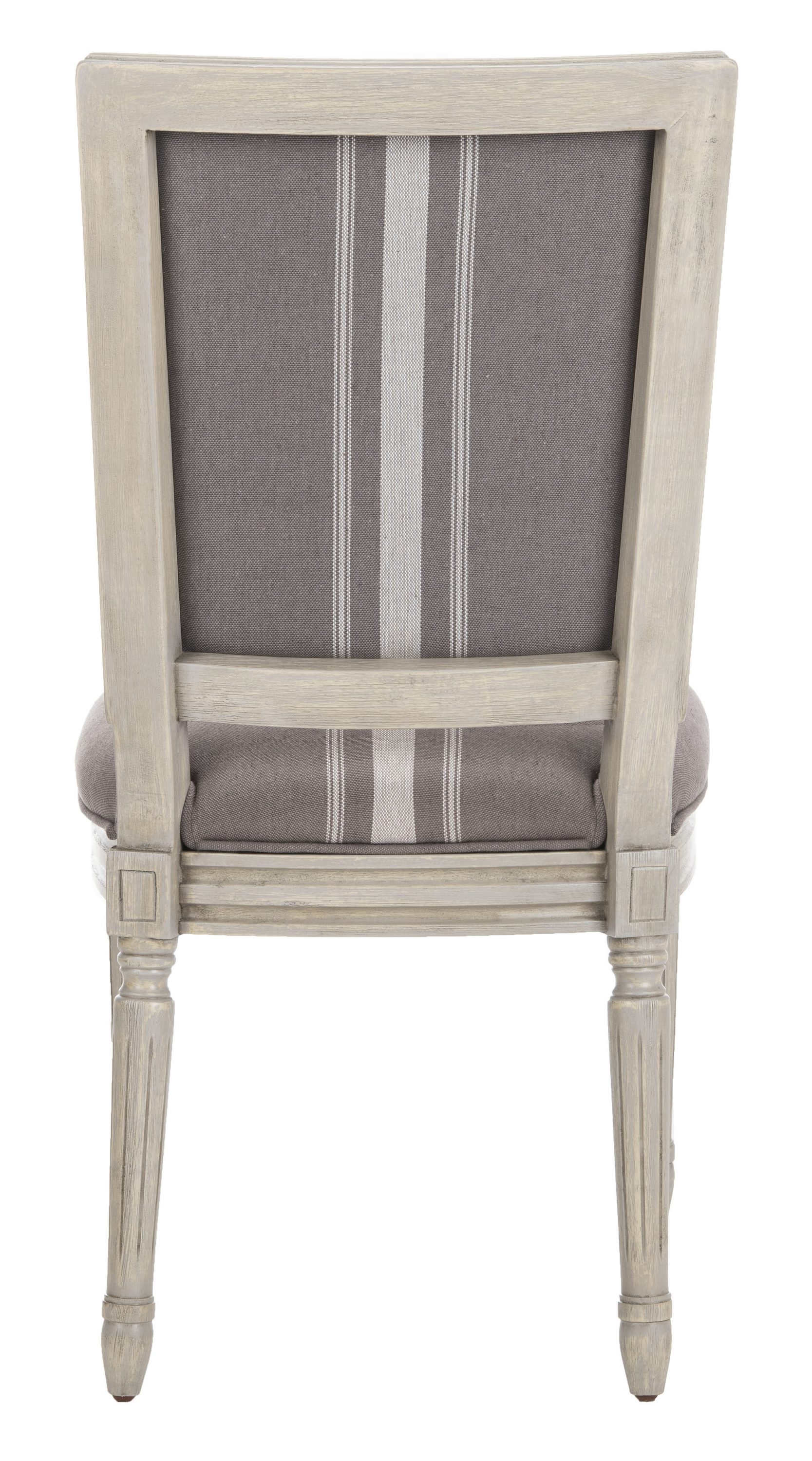 Safavieh Buchanan Country Linen Upholstered Side Chair Wood Frame