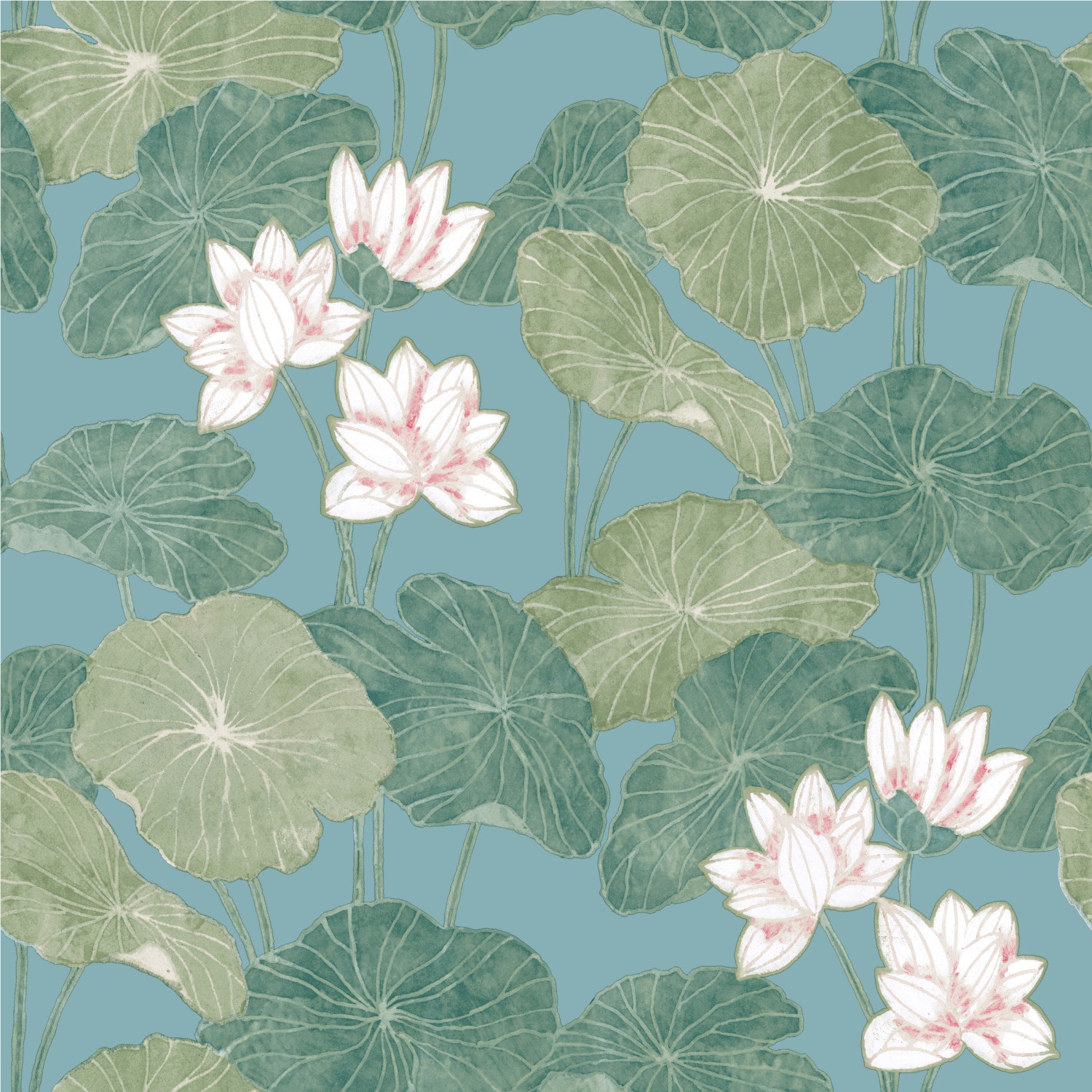 RoomMates RMK11436WP 28.18-Sq. Feet Blue Vinyl Ivy/Vines Self-adhesive Peel and Stick Wallpaper