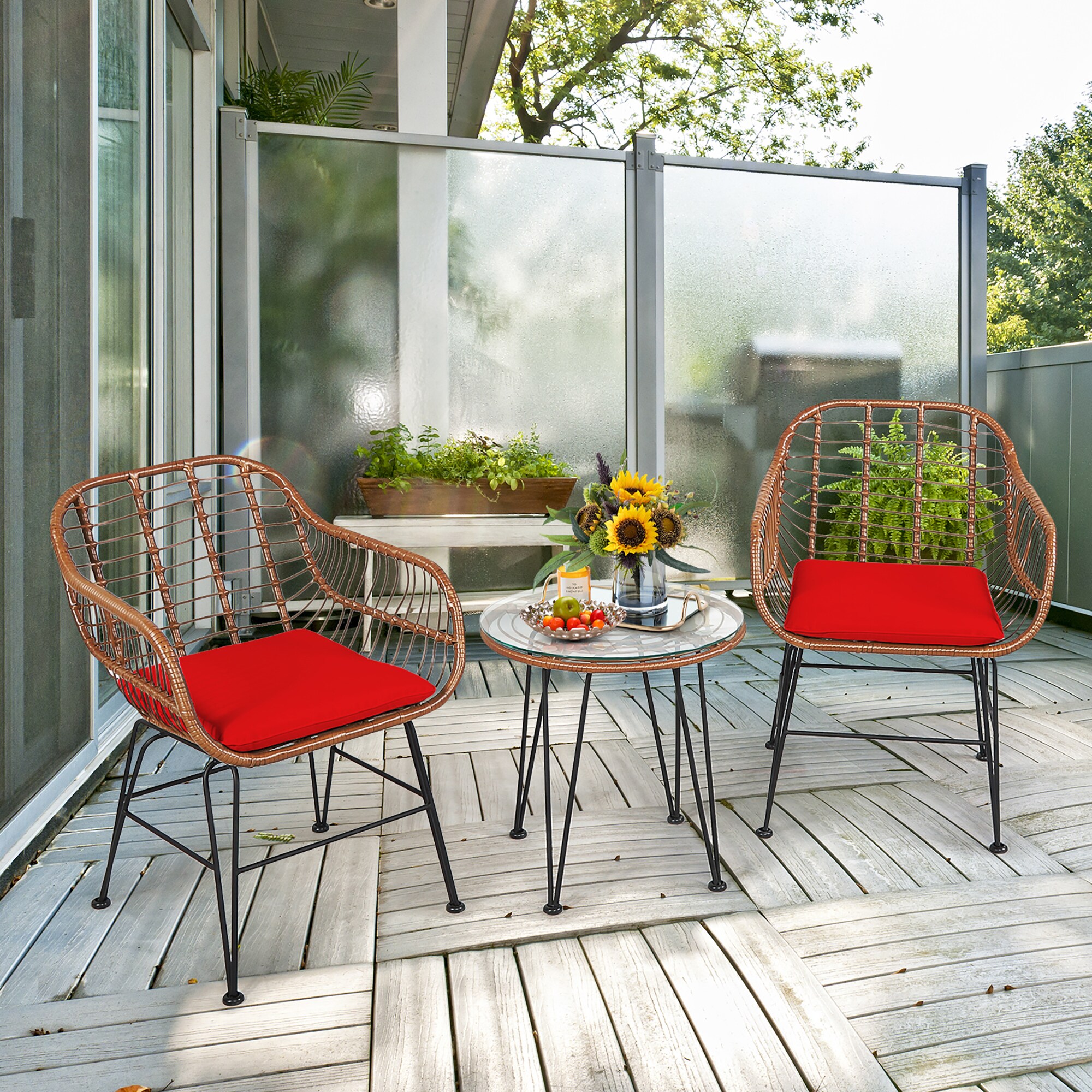 Costway OP70837RE Patio-Conversation-Sets - View #8