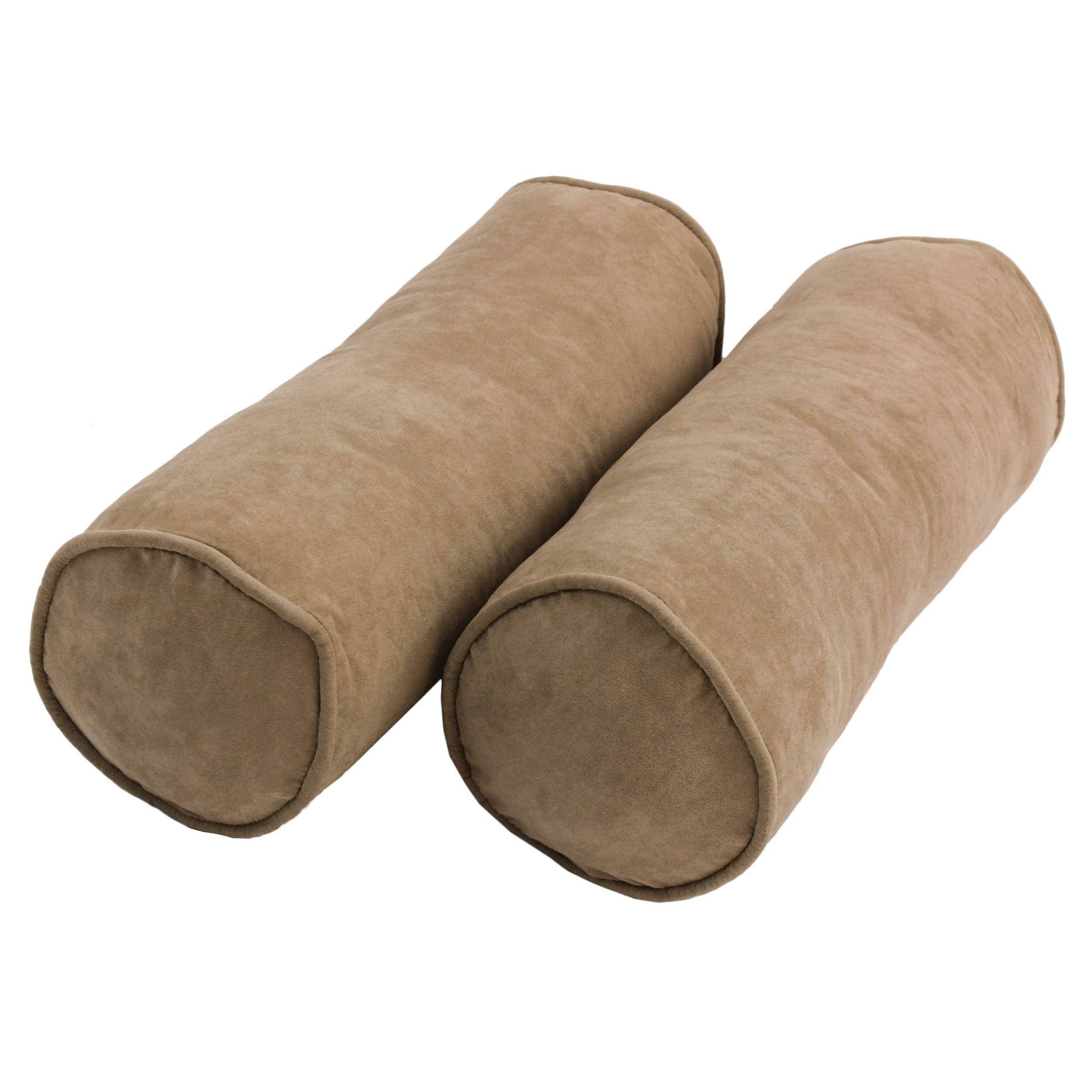 Blazing Needles 9814-CD-S2-MS-JV 2 -Piece 20-in x 8-in Java Rectangular Indoor Decorative Pillow