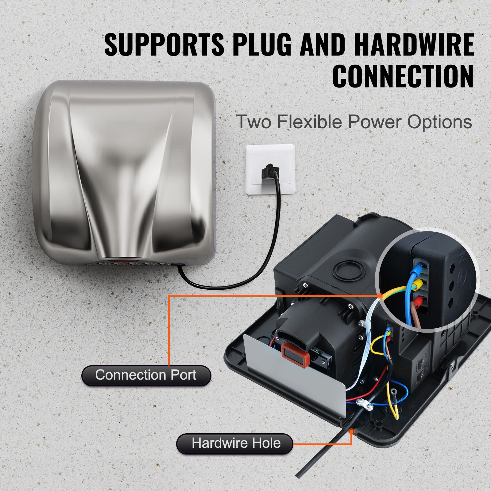 VEVOR SCBGSGSJBXGZ00910V1 Commercial-Hand-Dryers - View #6