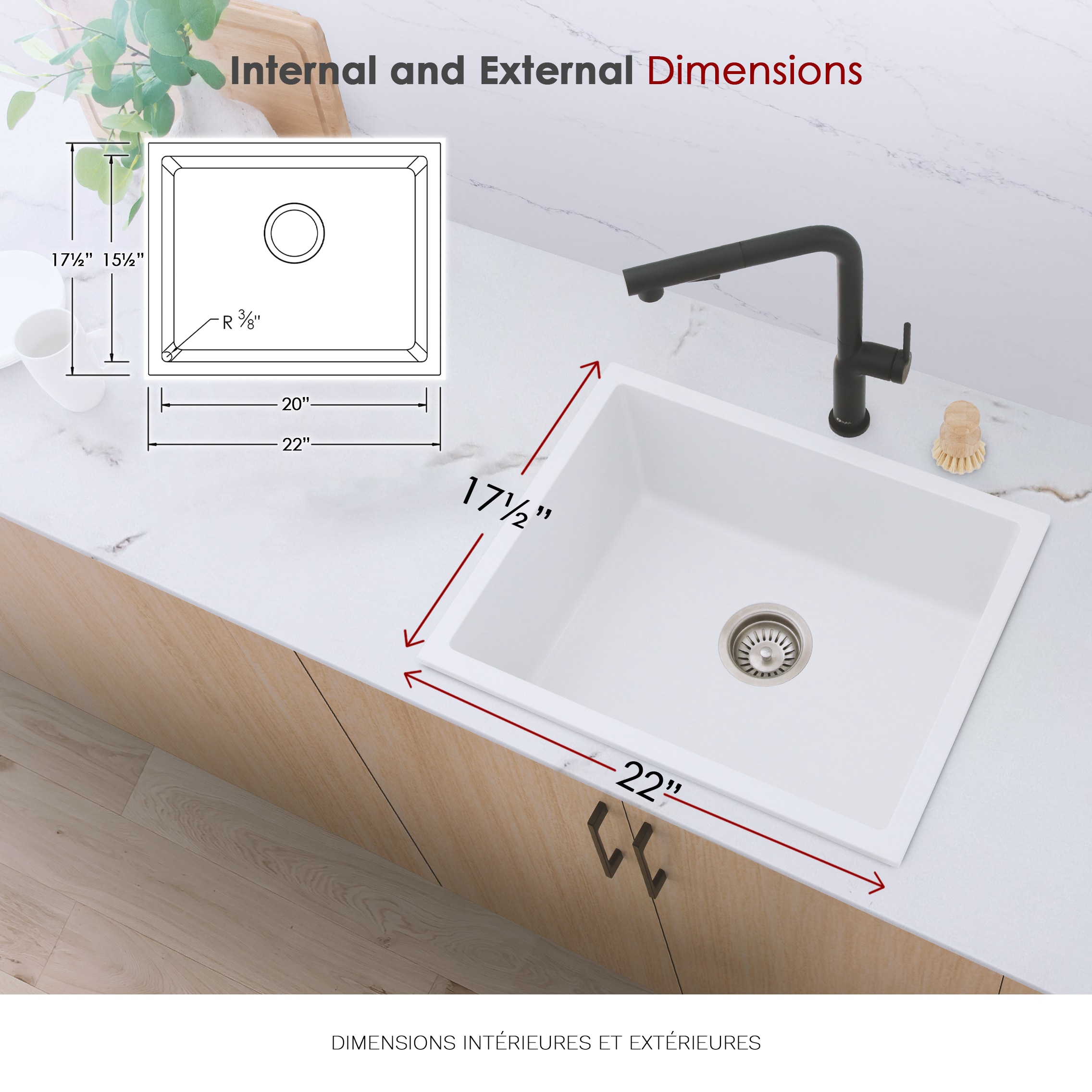 Stylish S-822H1 Kitchen-Sinks - View #4