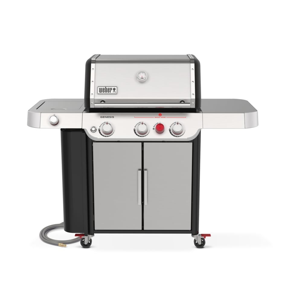 Weber Genesis S-335 Stainless Steel 3-Burner Natural Gas Grill With 1 ...