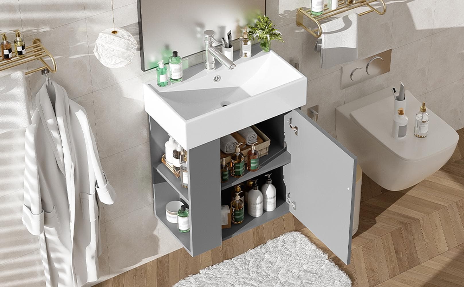 Bayfeve BF-70390E-MP Bath-Vanity-Combo - View #17