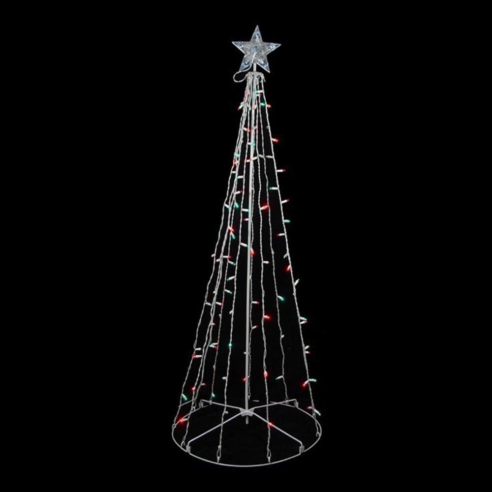 Northlight 60-in Tree Light Display with Multicolor LED Lights at Lowes.com