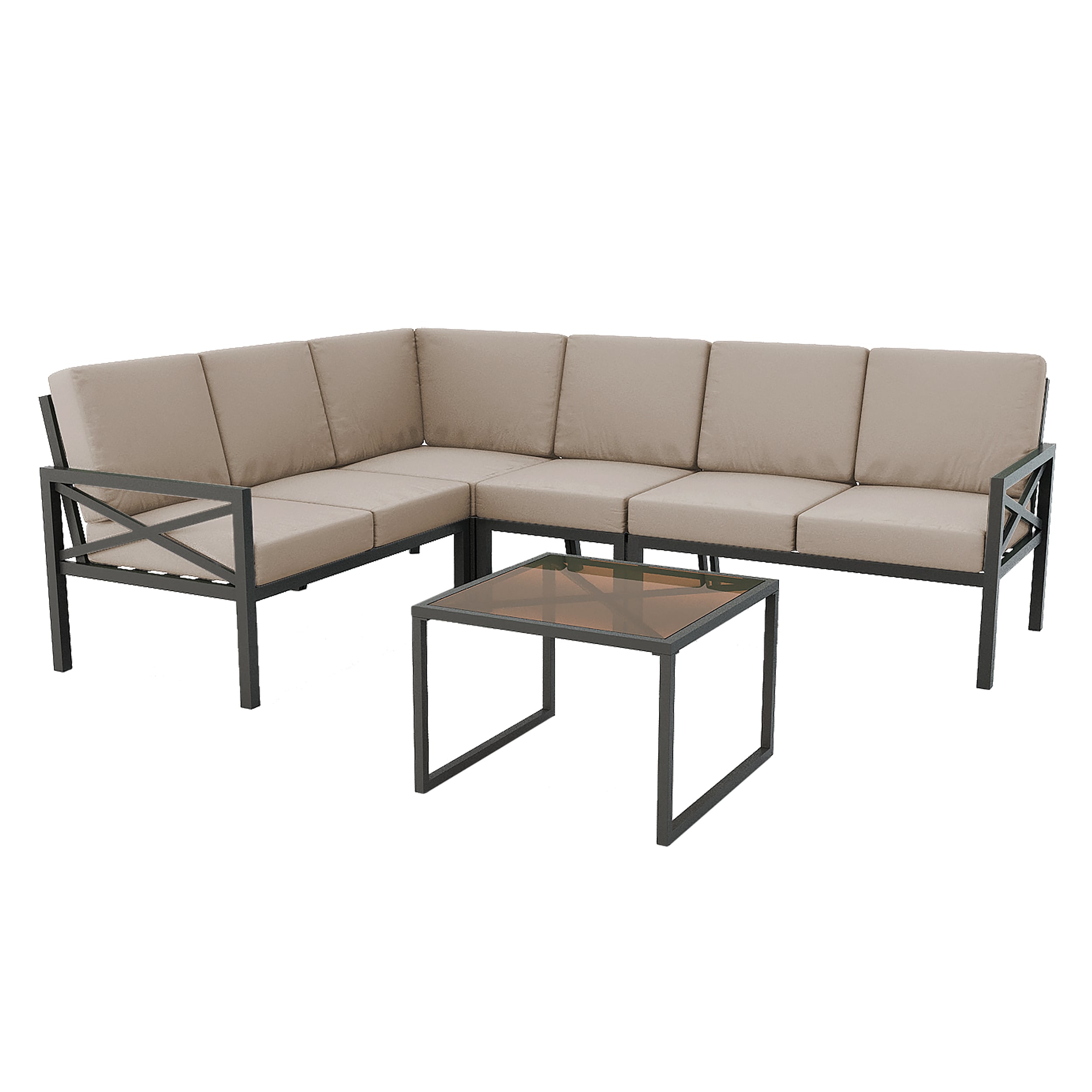 Leisure Made 502987-TAN Patio-Conversation-Sets - View #4