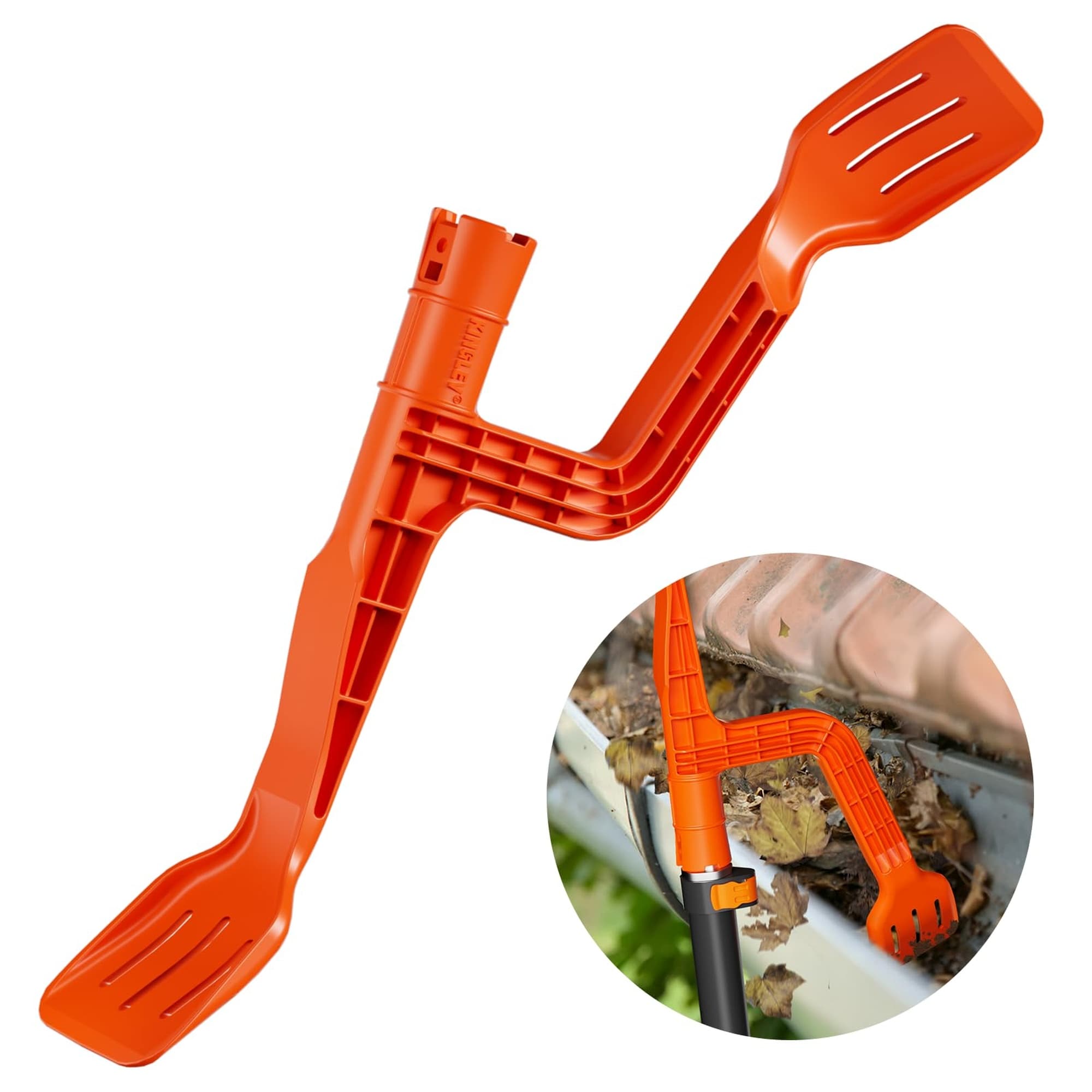 Numhew 7/16 in Orange Aluminum Gutter Cleaning Tool