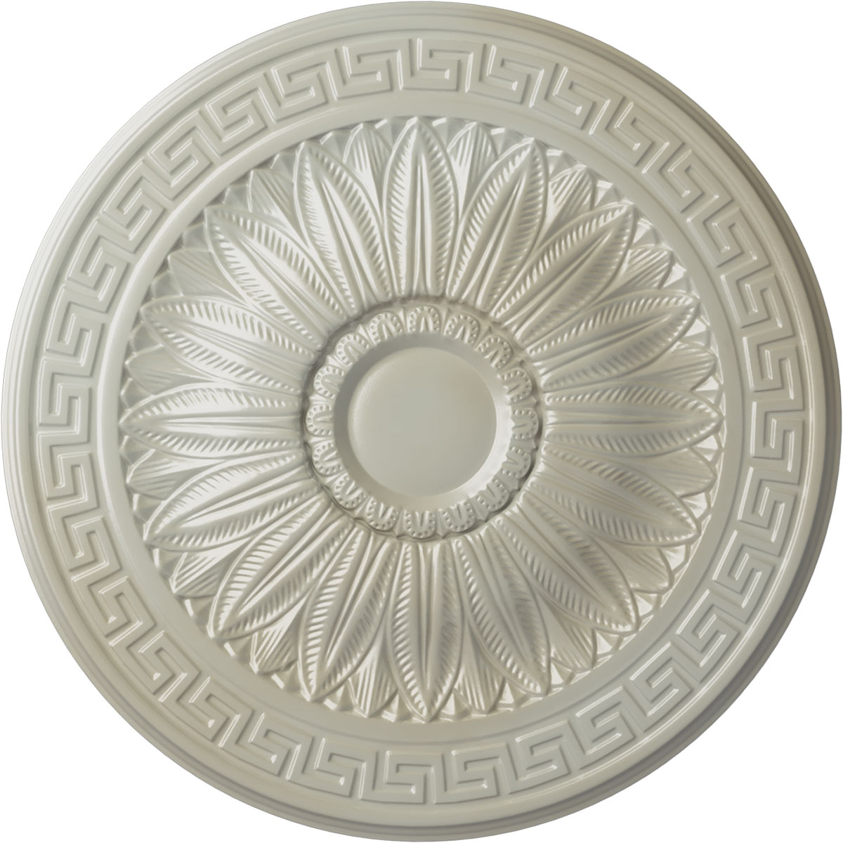 Ekena Millwork CM20HAFBS Randee 20-in W x 20-in L Painted Flash Blue Polyurethane Whole Ceiling Medallion