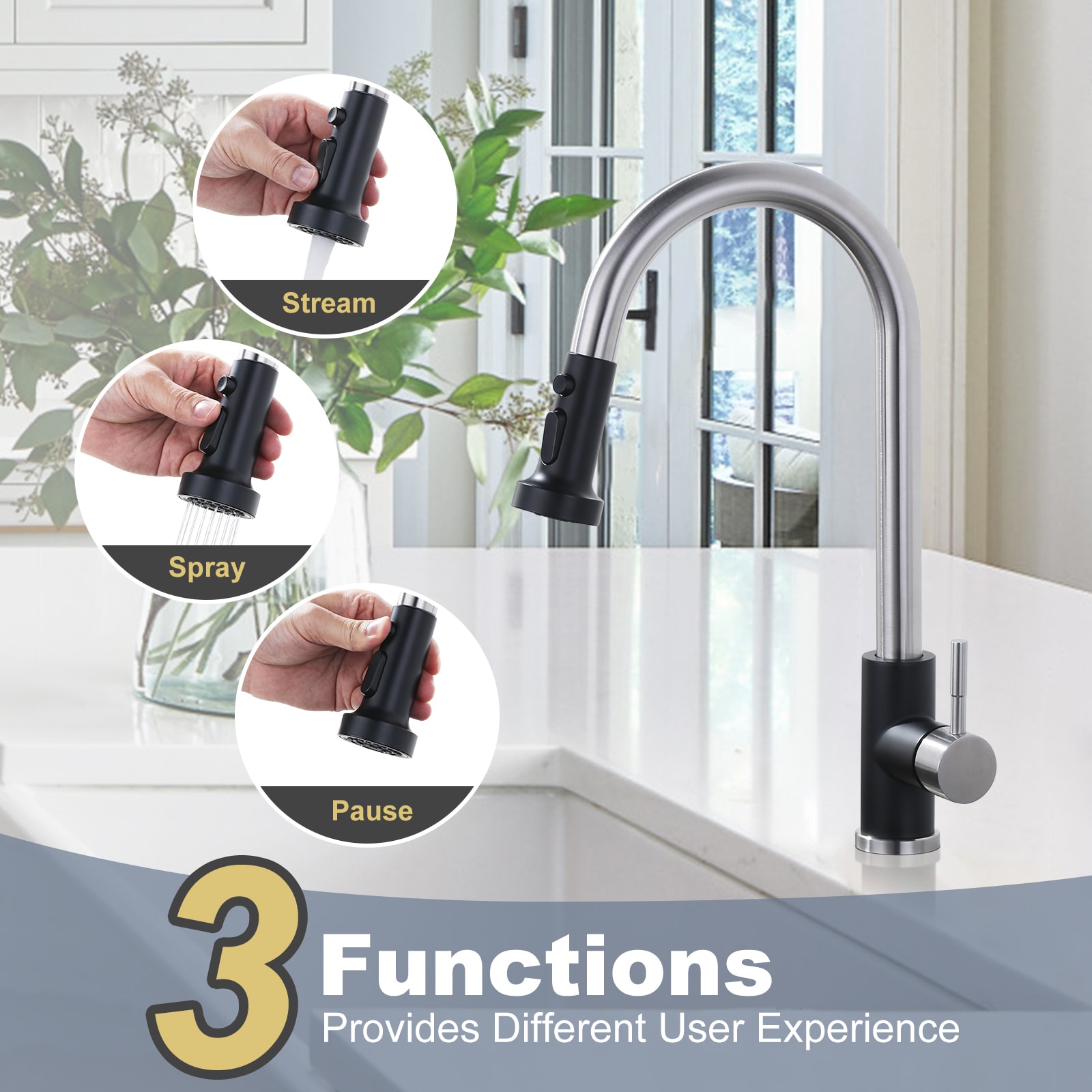 WOWOW VG2312601NB-LW Kitchen-Faucets - View #4
