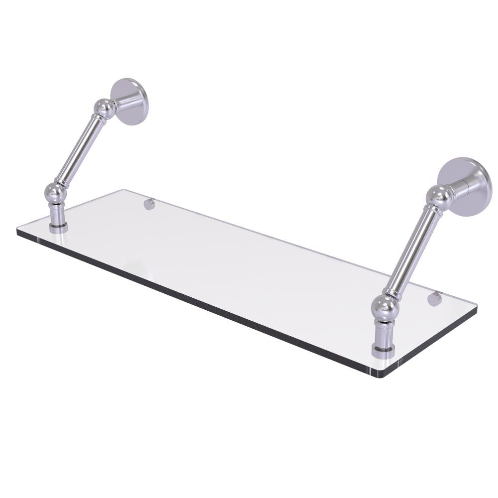 Allied Brass P1000-1-24-SCH Prestige Skyline Satin Chrome Wall mount Bathroom Shelf ( 24-in x 8-in x 8-in )