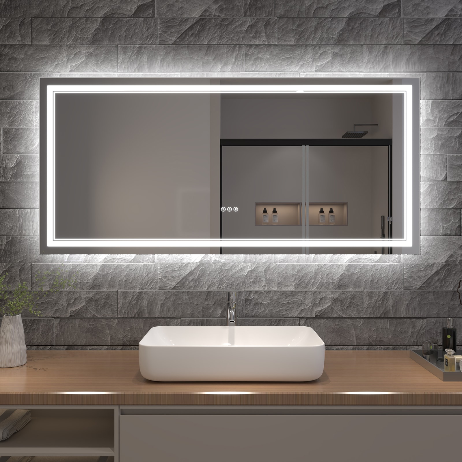AAZJ JDEX-T05FMR2860 Framed-Bath-Mirrors - View #2