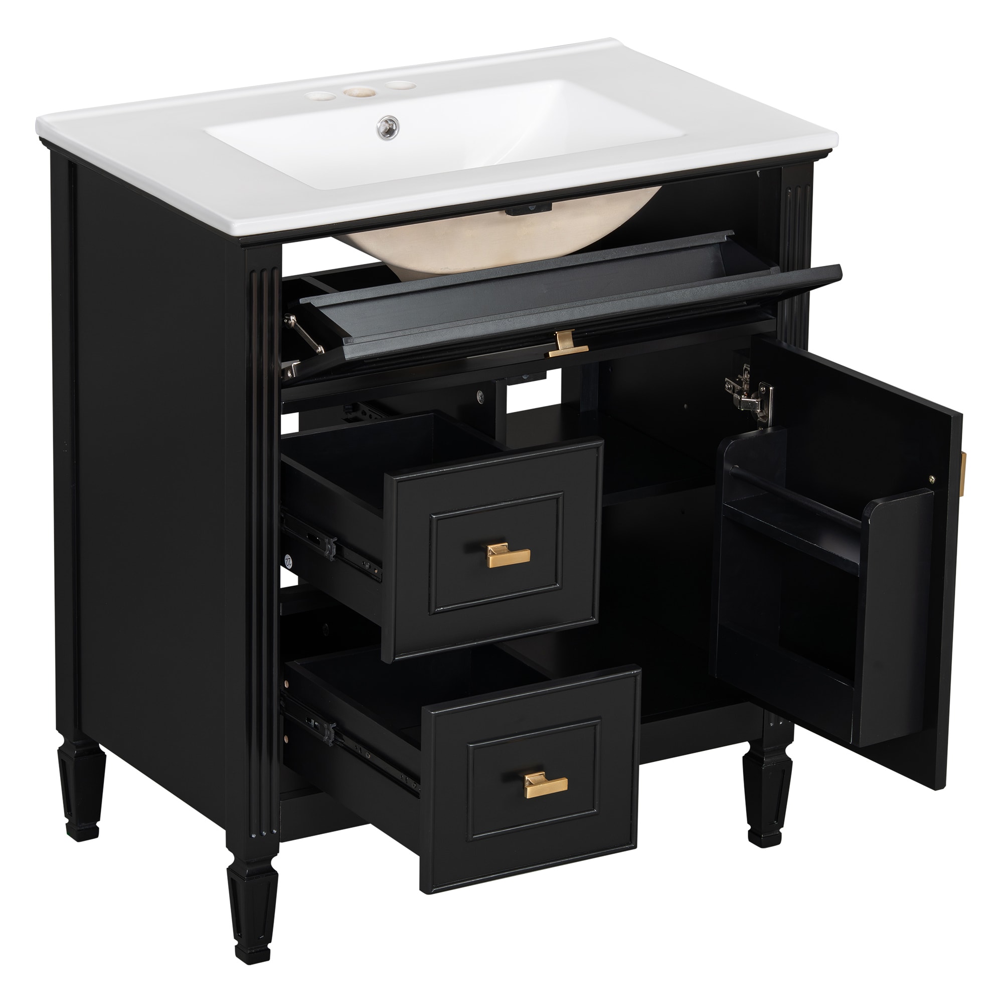 WELLFOR WA24-BGZ Bath-Vanity-Combo - View #9