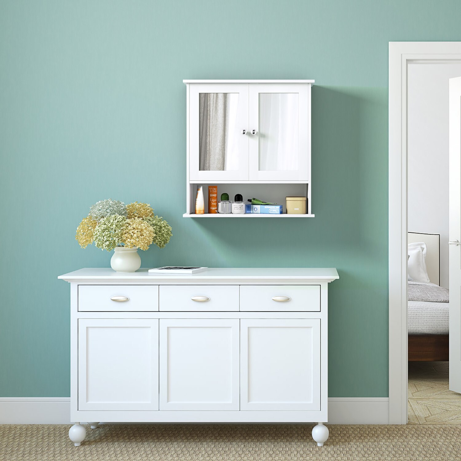 Costway CSHY000126 Bathroom-Medicine-Cabinets - View #5