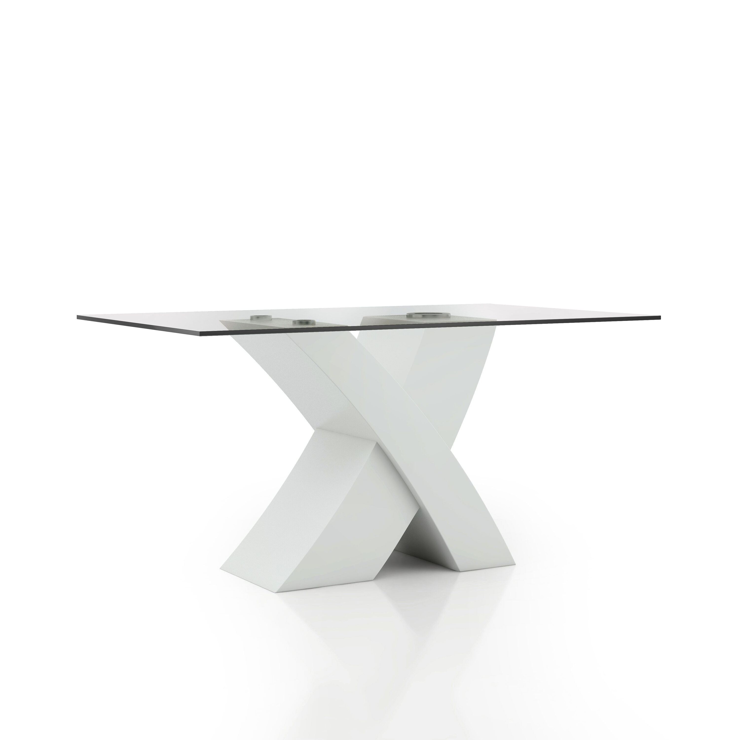 Furniture of America IDF-8370WH-T Dining-Tables - View #4